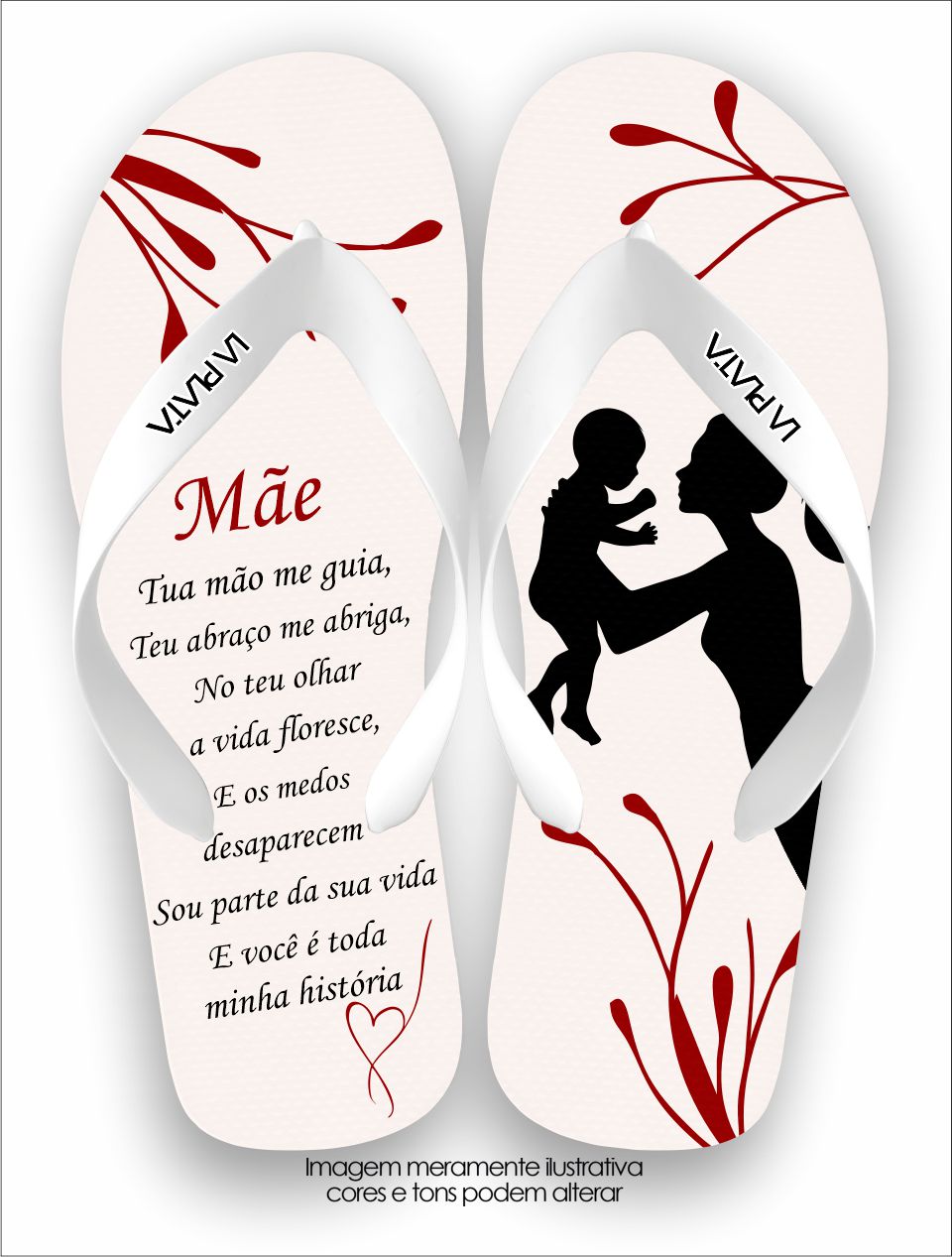 Chinelo Tradicional La Dia das Mães Mãe, Minha História