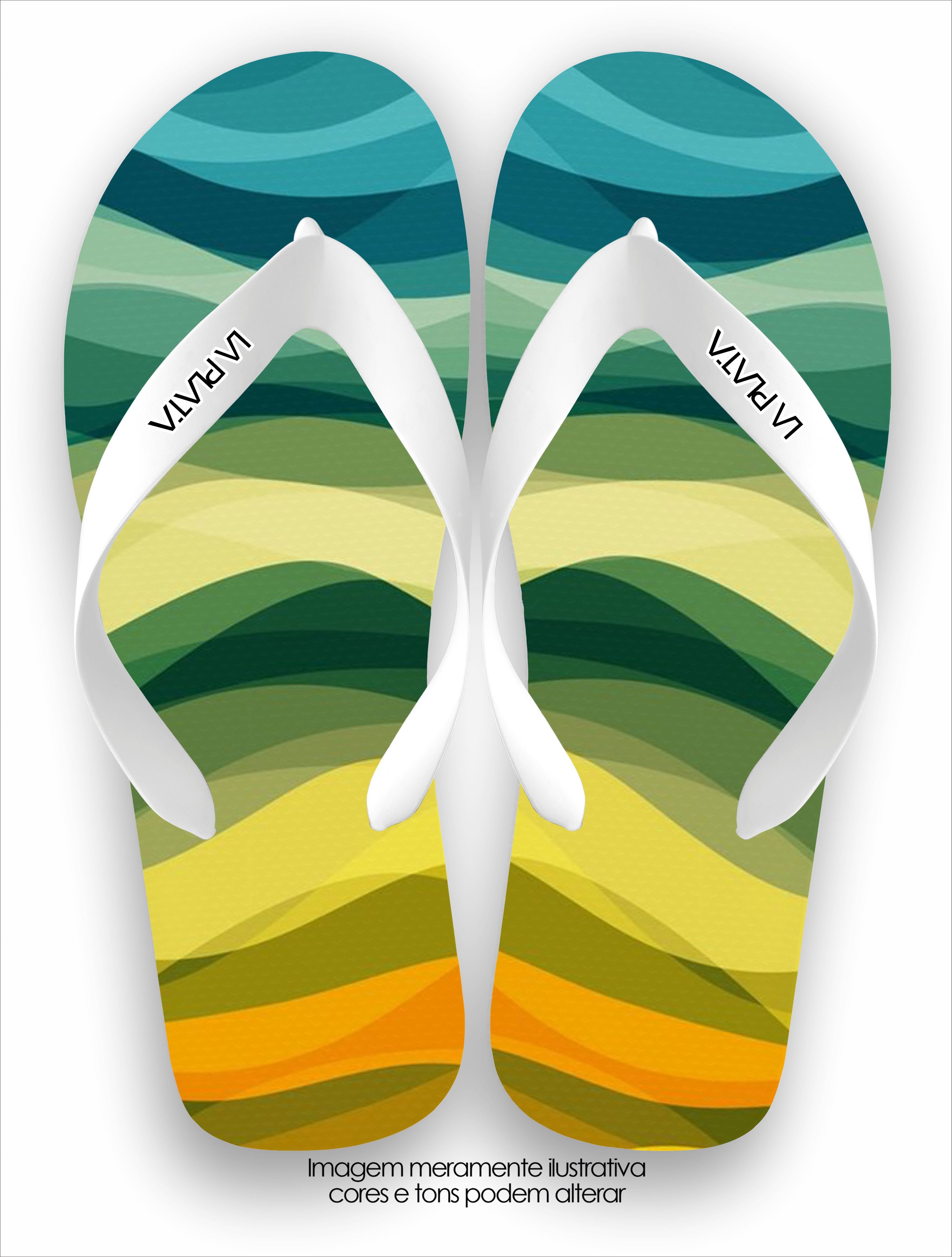 Chinelo La Plata La Masculina Praiano Abstrato