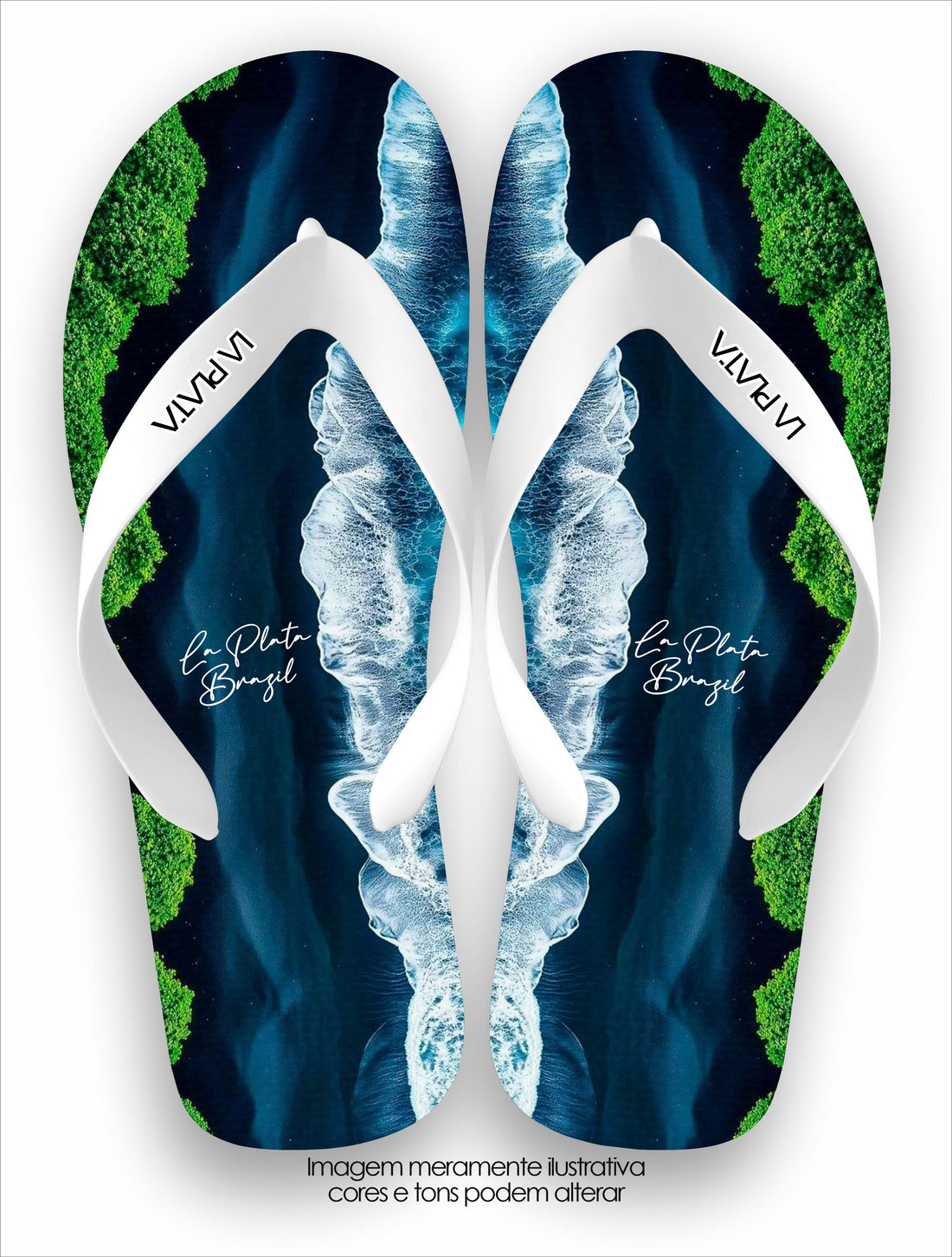 Chinelo La Plata La Masculina Praia e Mangue