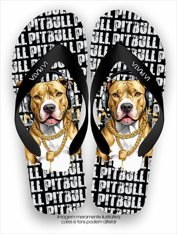 Chinelo Tradicional La Patinhas Dogs Pitbull