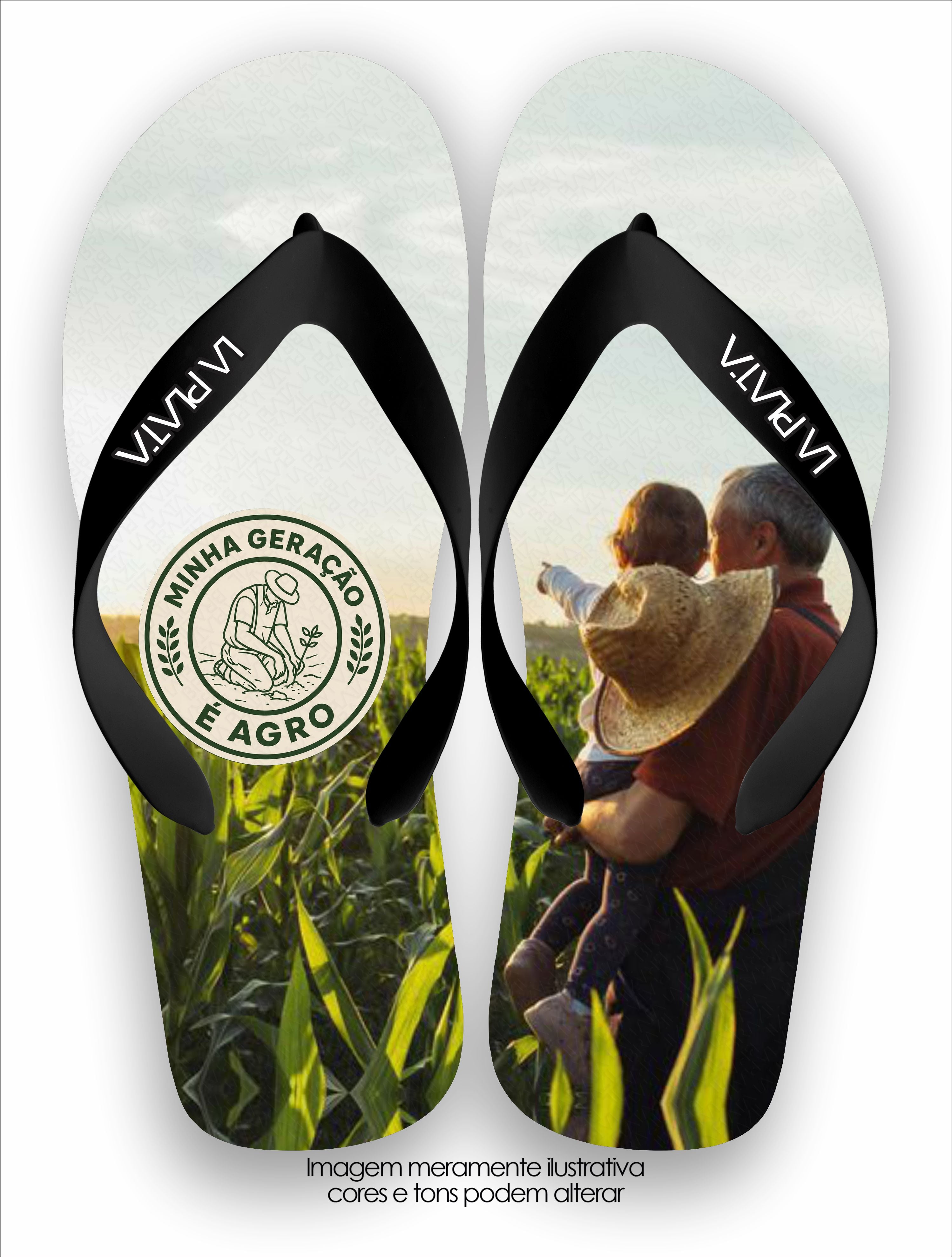 Chinelo Tradicional La Agro Brasil Geração Agro