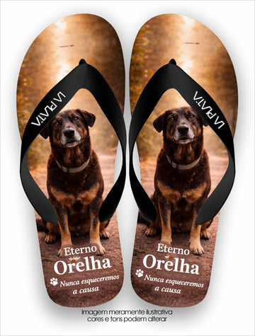 Chinelo Tradicional La Patinhas Dogs Eterno Cachorro Orelha