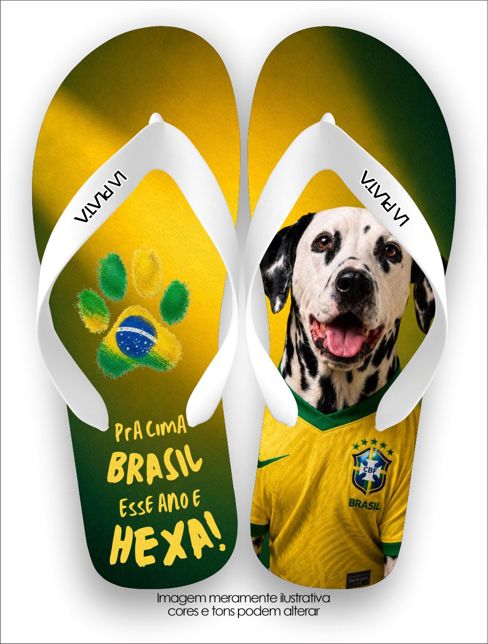 Chinelo Tradicional La Copa Pets Dálmata