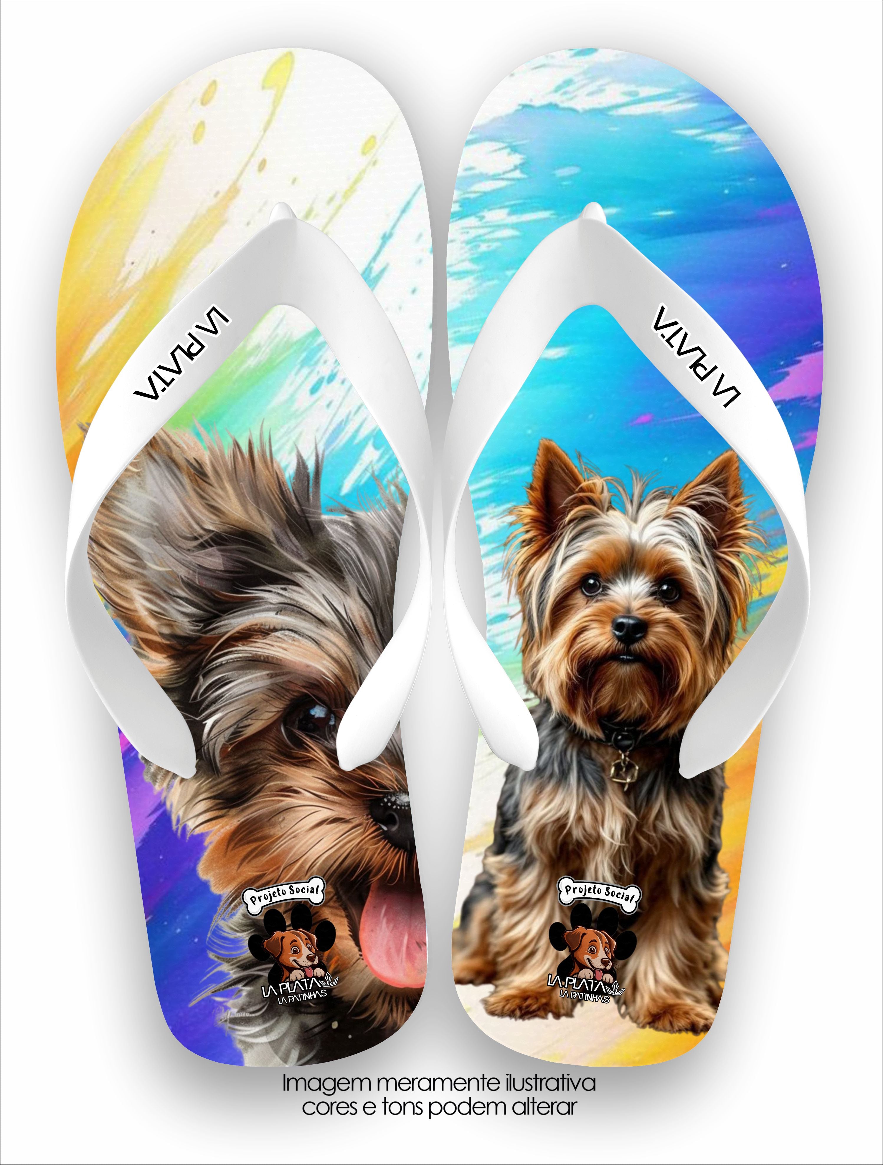 Chinelo Tradicional La Patinhas Dogs Yorkshire