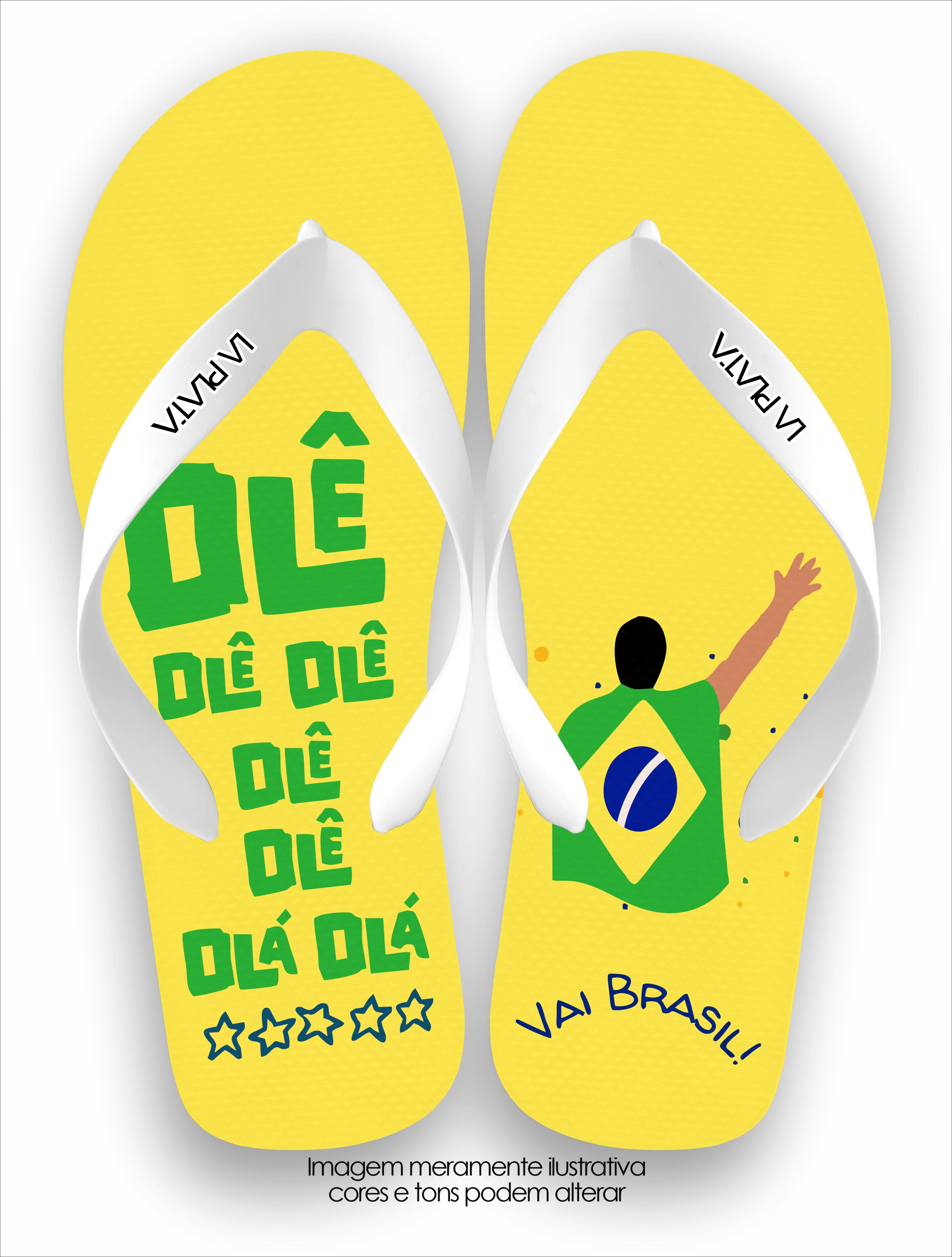 Chinelo Tradicional La Copa 2026 Brasil Olê olê olá