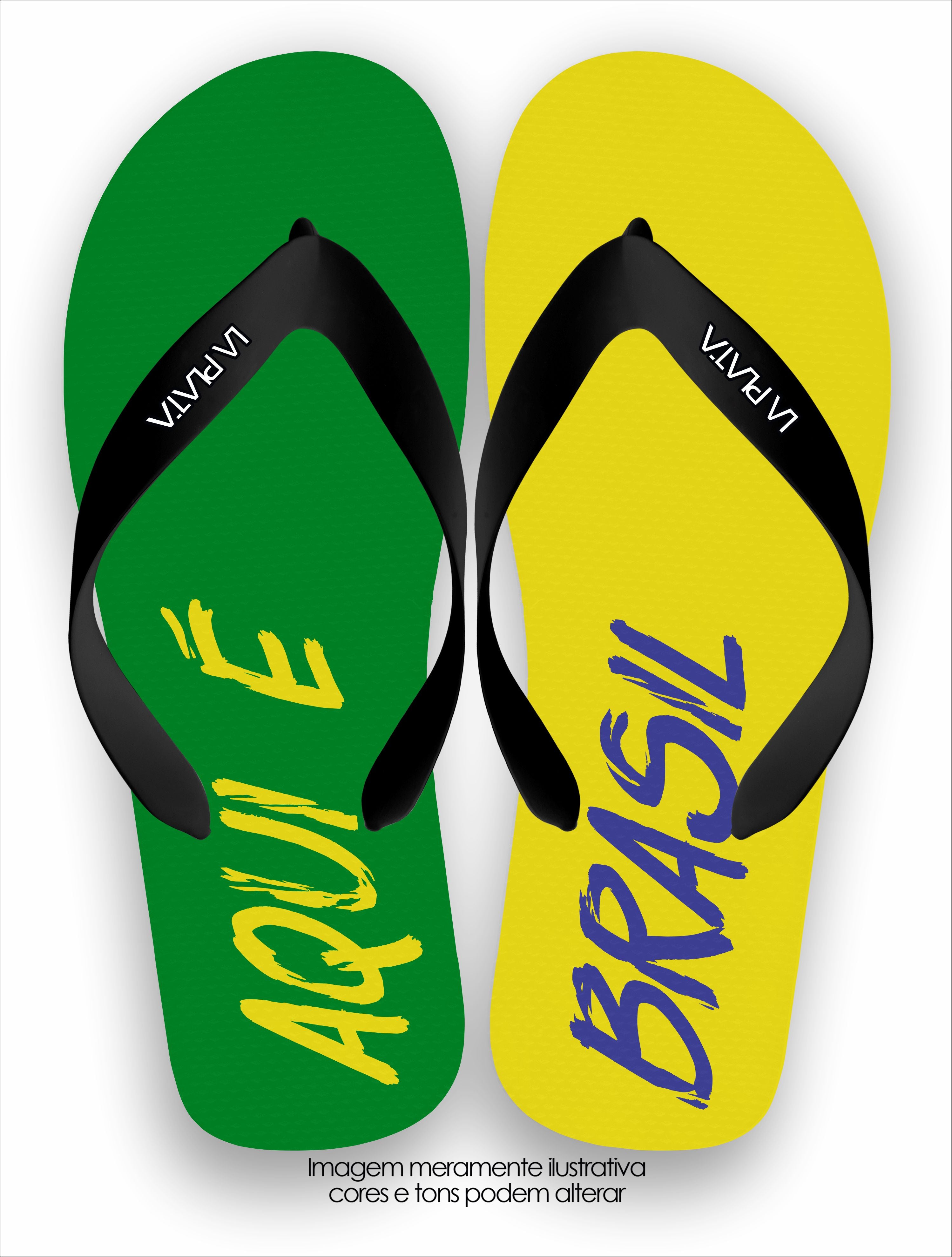 Chinelo Tradicional Aqui É Brasil