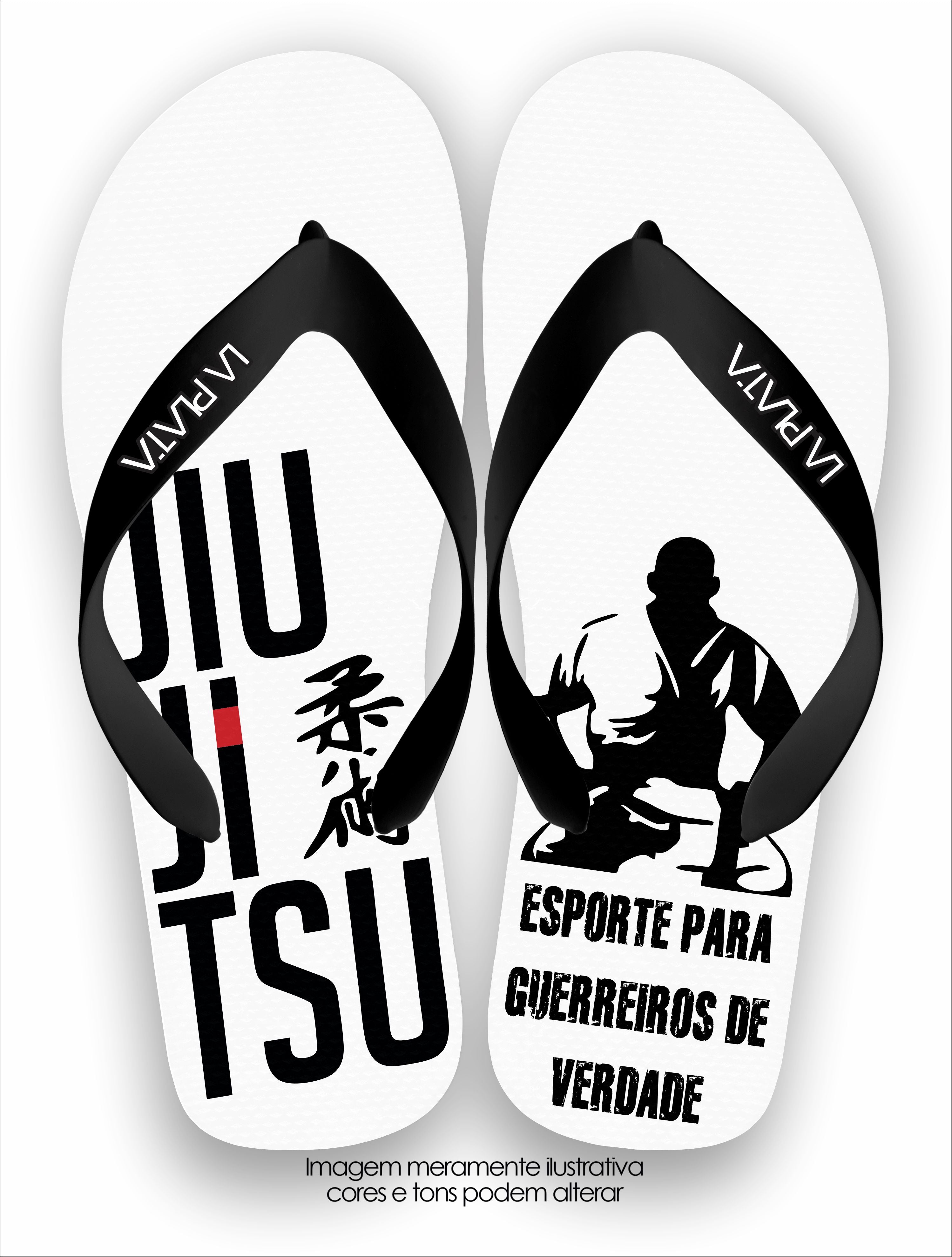 Chinelo Tradicional La Jiu Jitsu Esporte Para Guerreiros