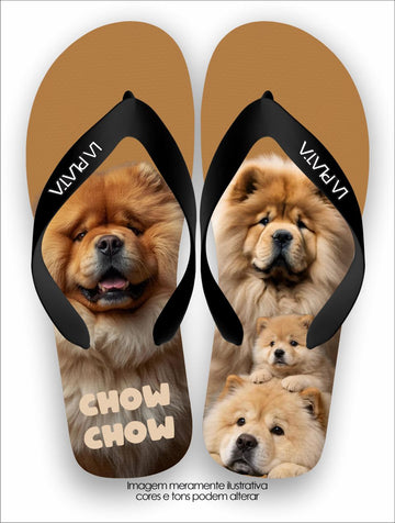 Chinelo Tradicional La Patinhas Dogs Chow Chow