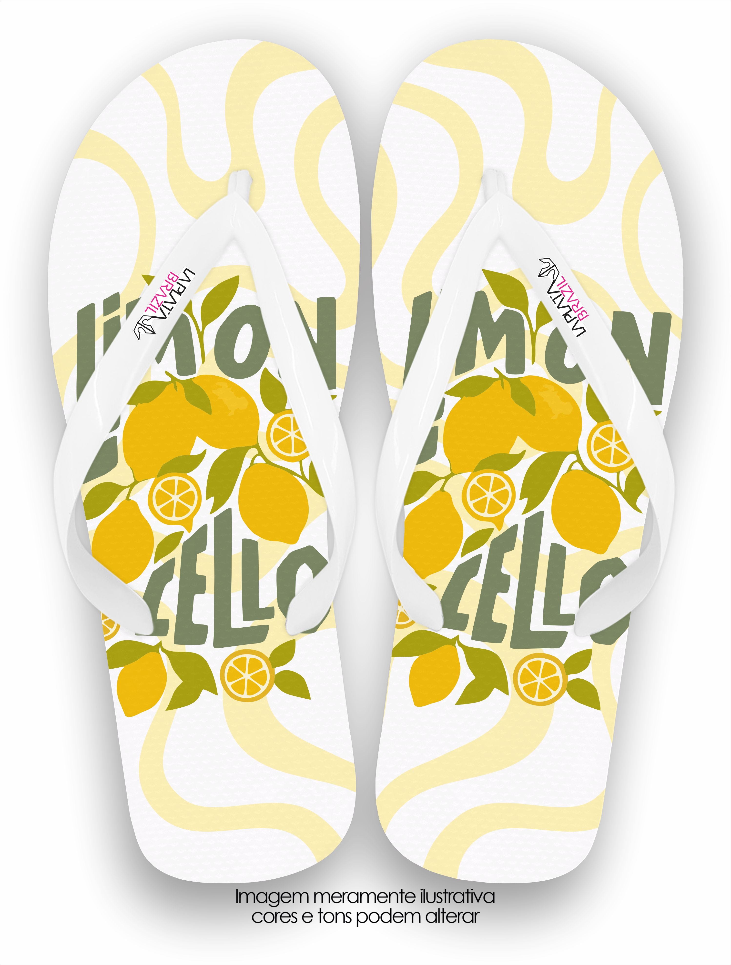 Chinelo Tradicional La Feminina Limon Cello Branco