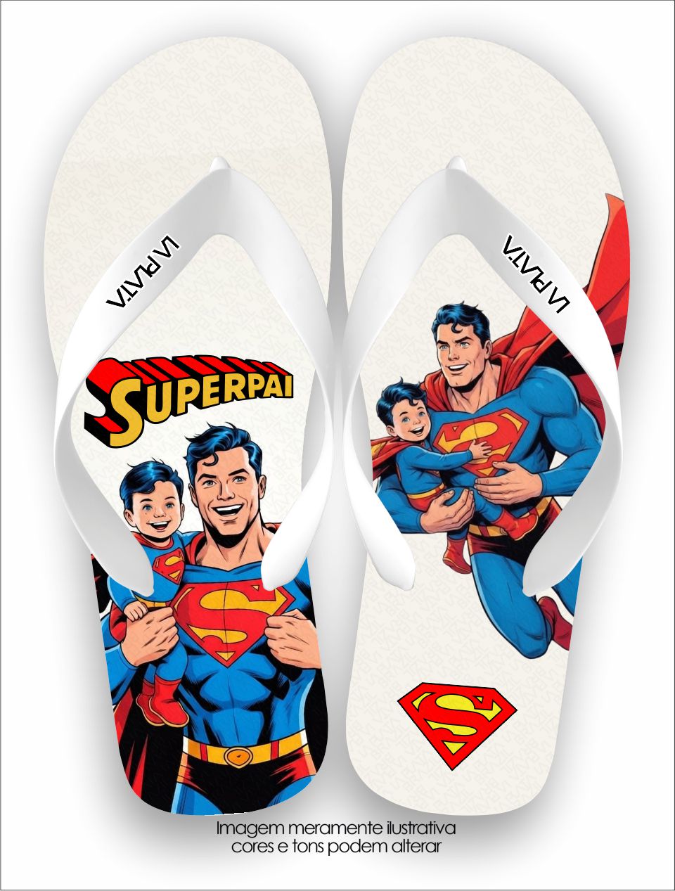 Chinelo Tradicional La Dia dos Pais Super Pai