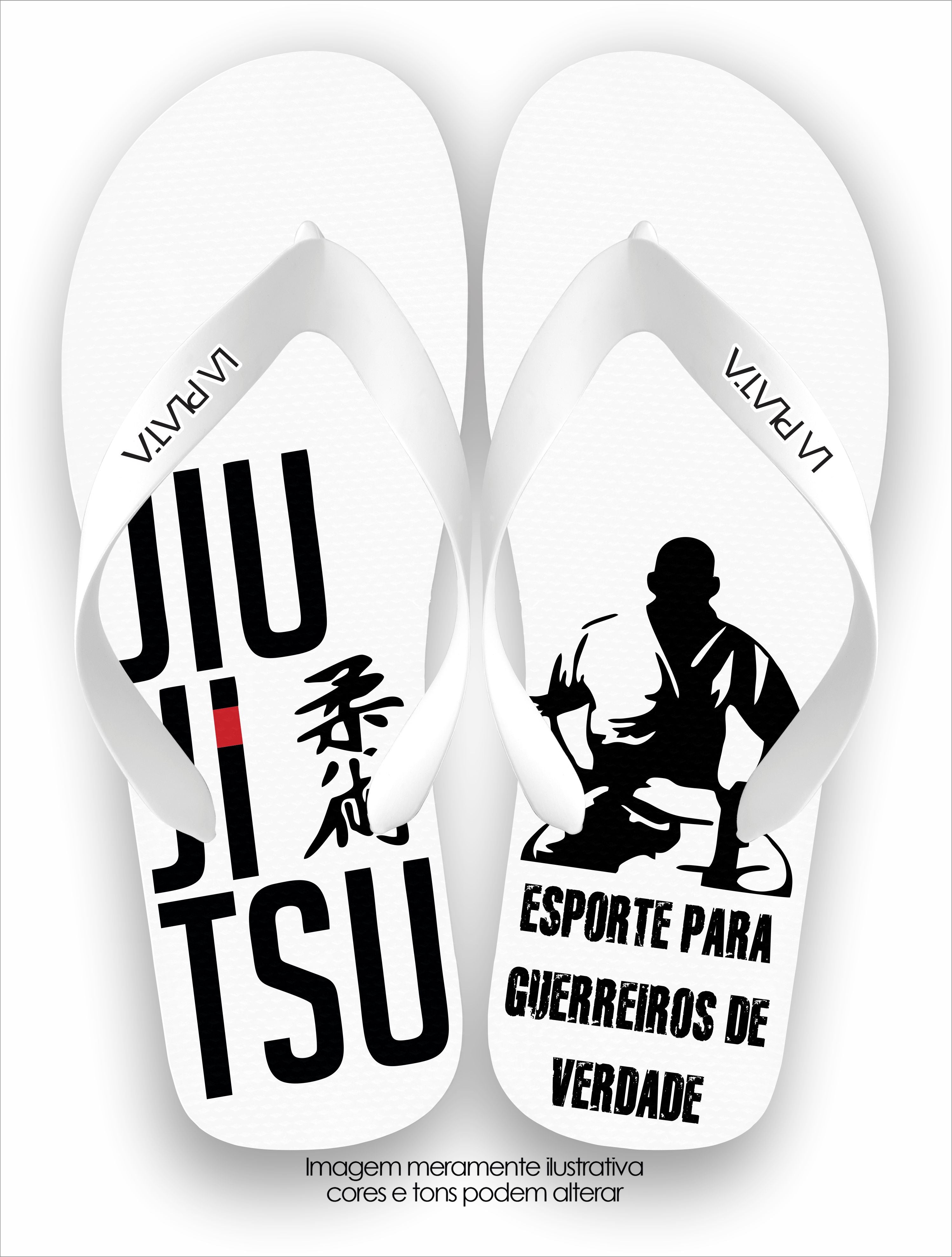 Chinelo Tradicional La Jiu Jitsu Esporte Para Guerreiros