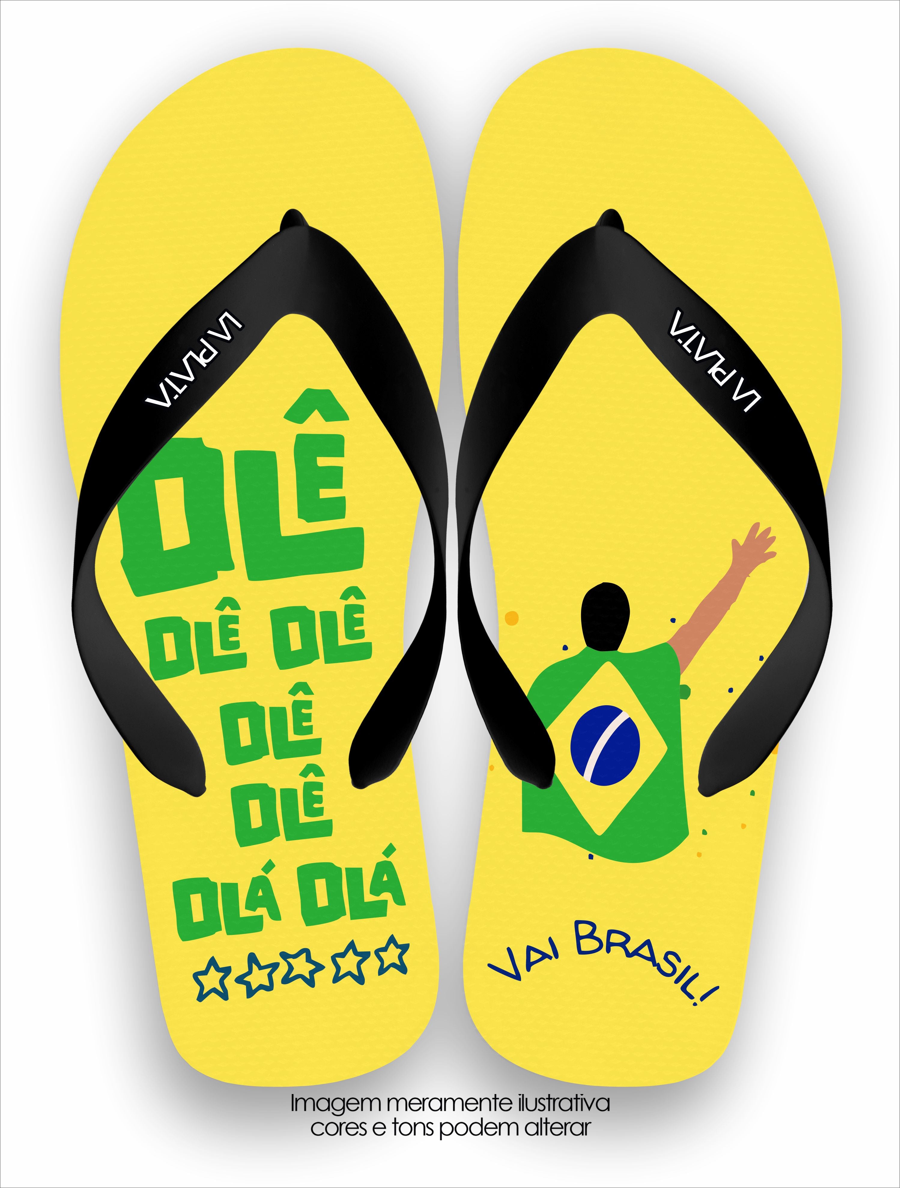 Chinelo Tradicional La Copa 2026 Brasil Olê olê olá