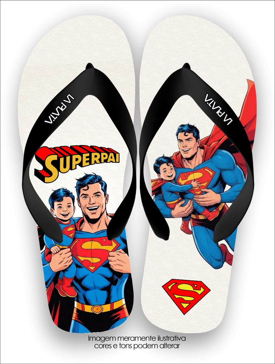 Chinelo Tradicional La Dia dos Pais Super Pai