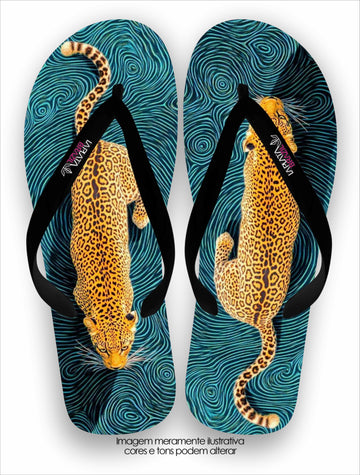 Chinelo La Feminina Onça Pintada