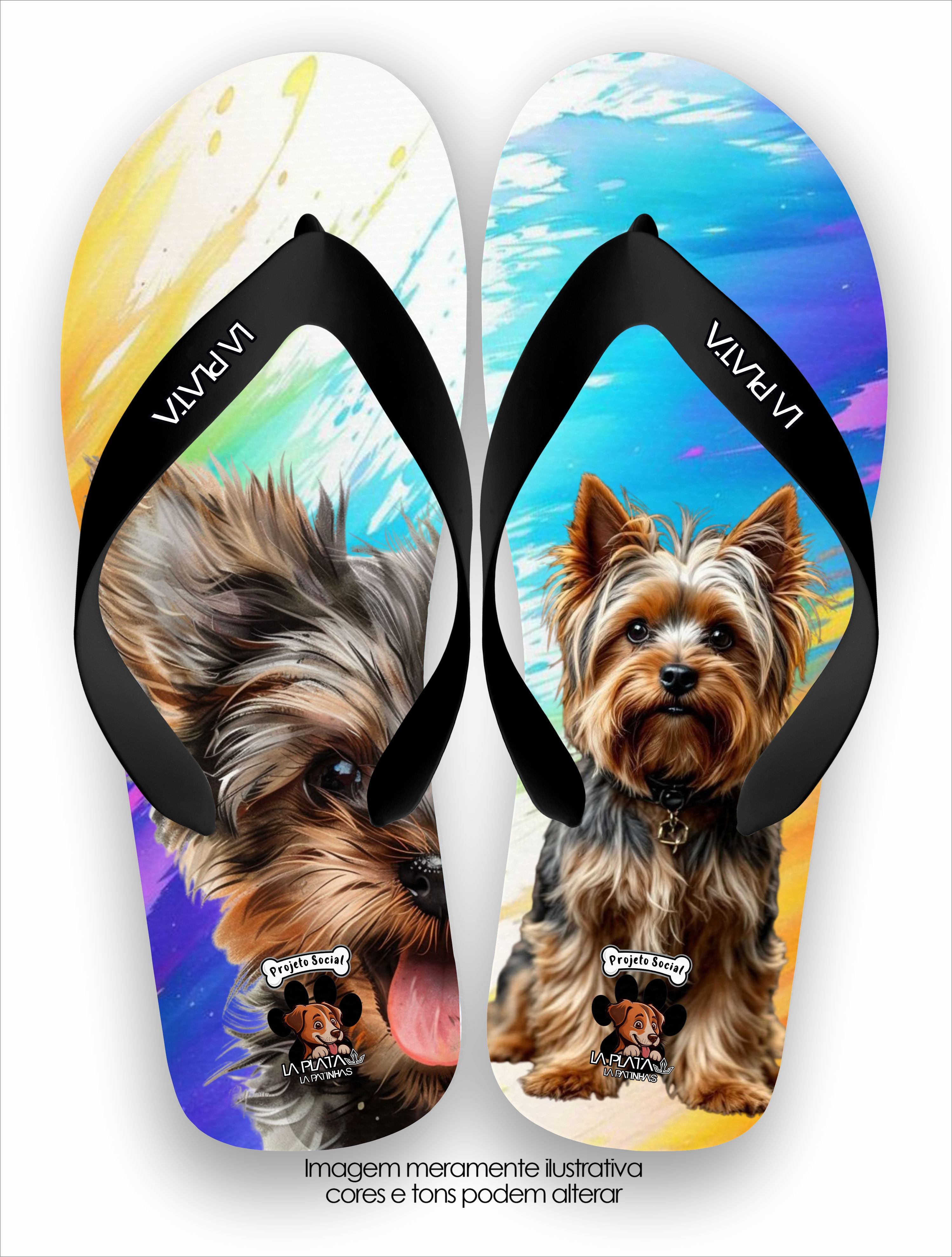 Chinelo Tradicional La Patinhas Dogs Yorkshire