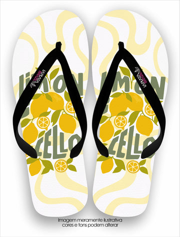 Chinelo Tradicional La Feminina Limon Cello Branco