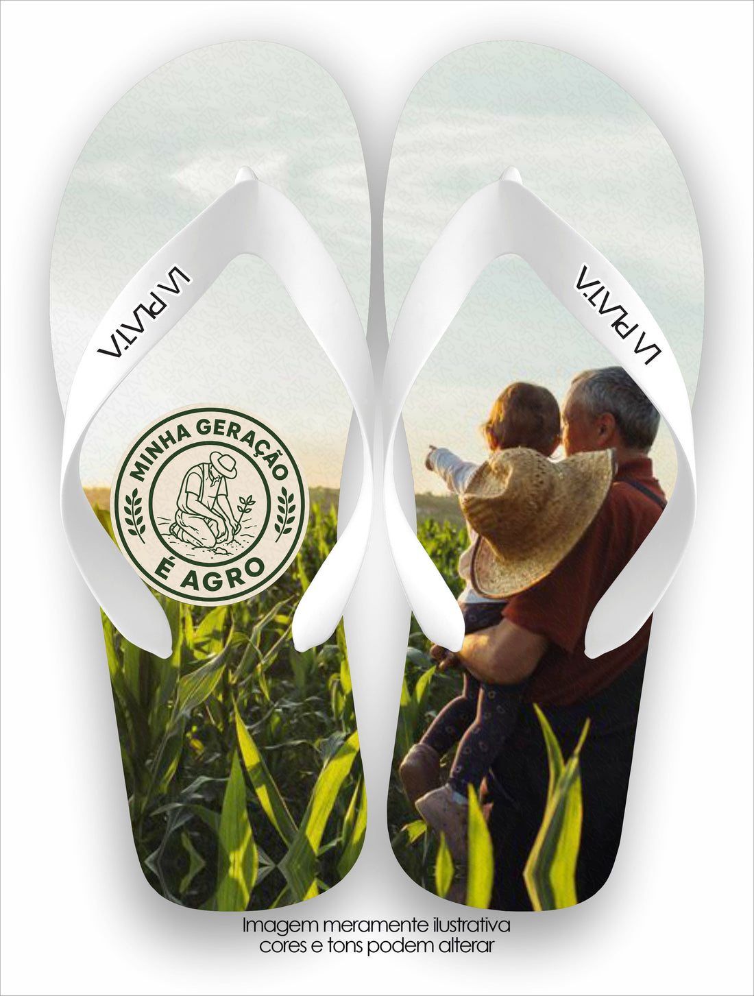 Chinelo Tradicional La Agro Brasil Geração Agro