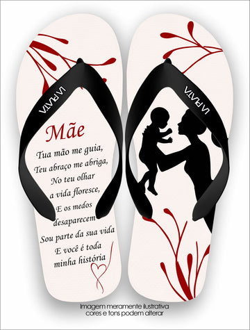 Chinelo Tradicional La Dia das Mães Mãe, Minha História