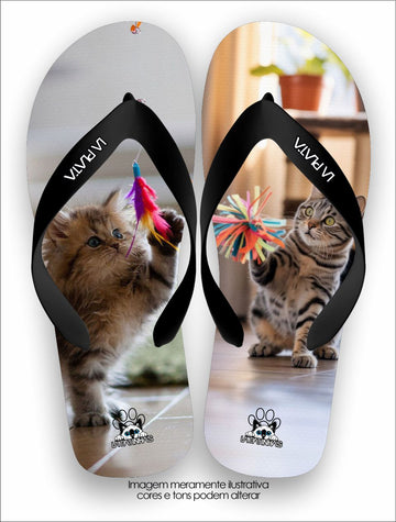 Chinelo Tradicional La Patinhas Cats Funny
