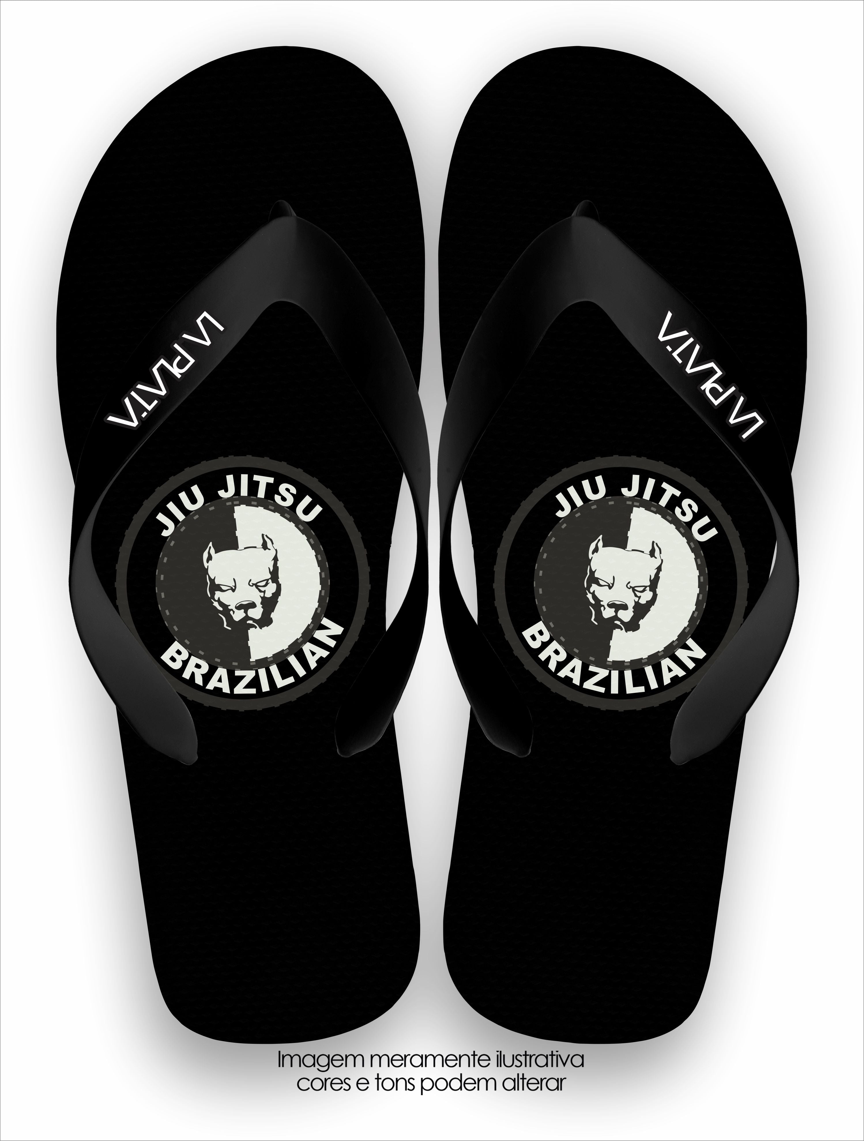 Chinelo Tradicional La Jiu Jitsu BJJ Pitbull