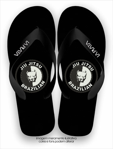 Chinelo Tradicional La Jiu Jitsu BJJ Pitbull