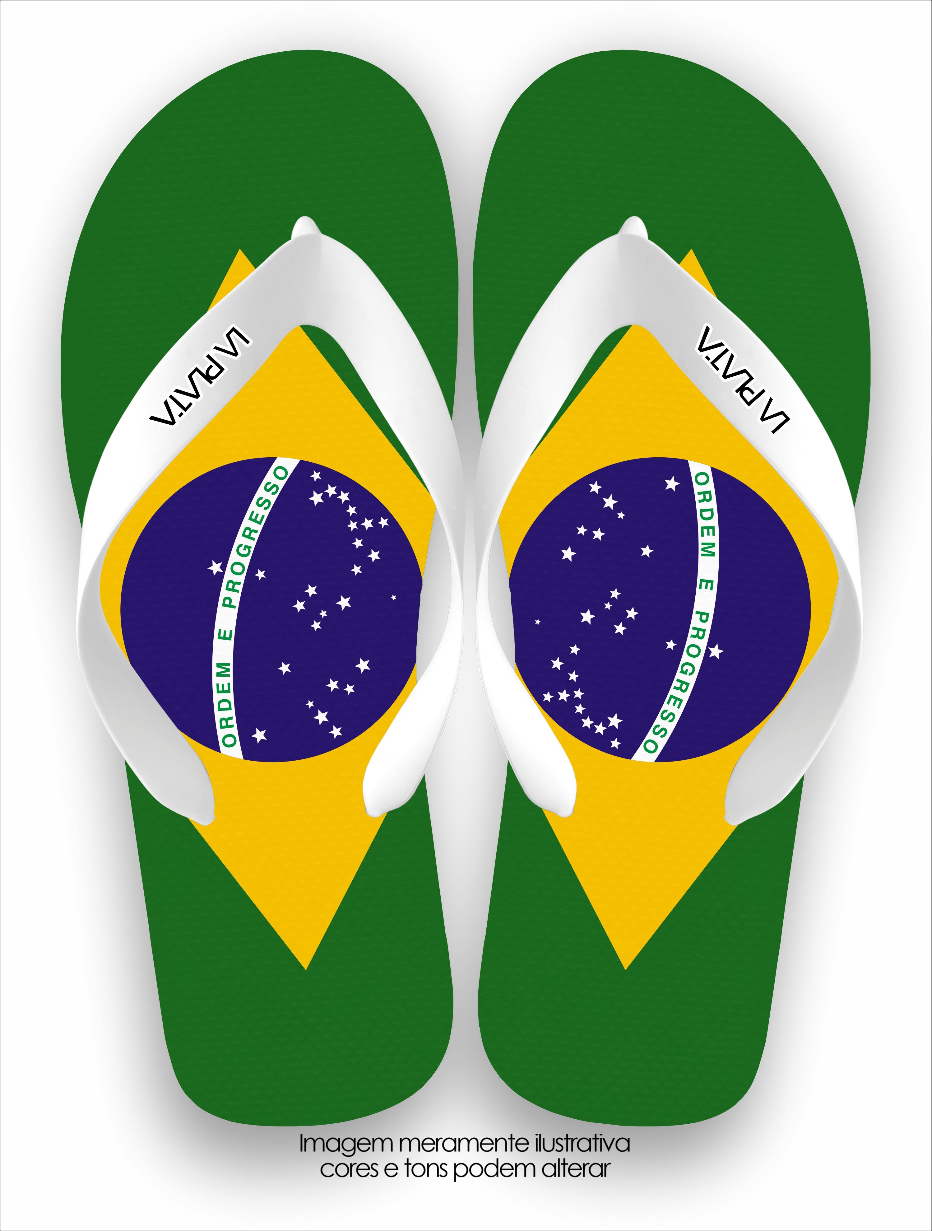 Chinelo Tradicional La Copa 2026 Bandeira Brasileira