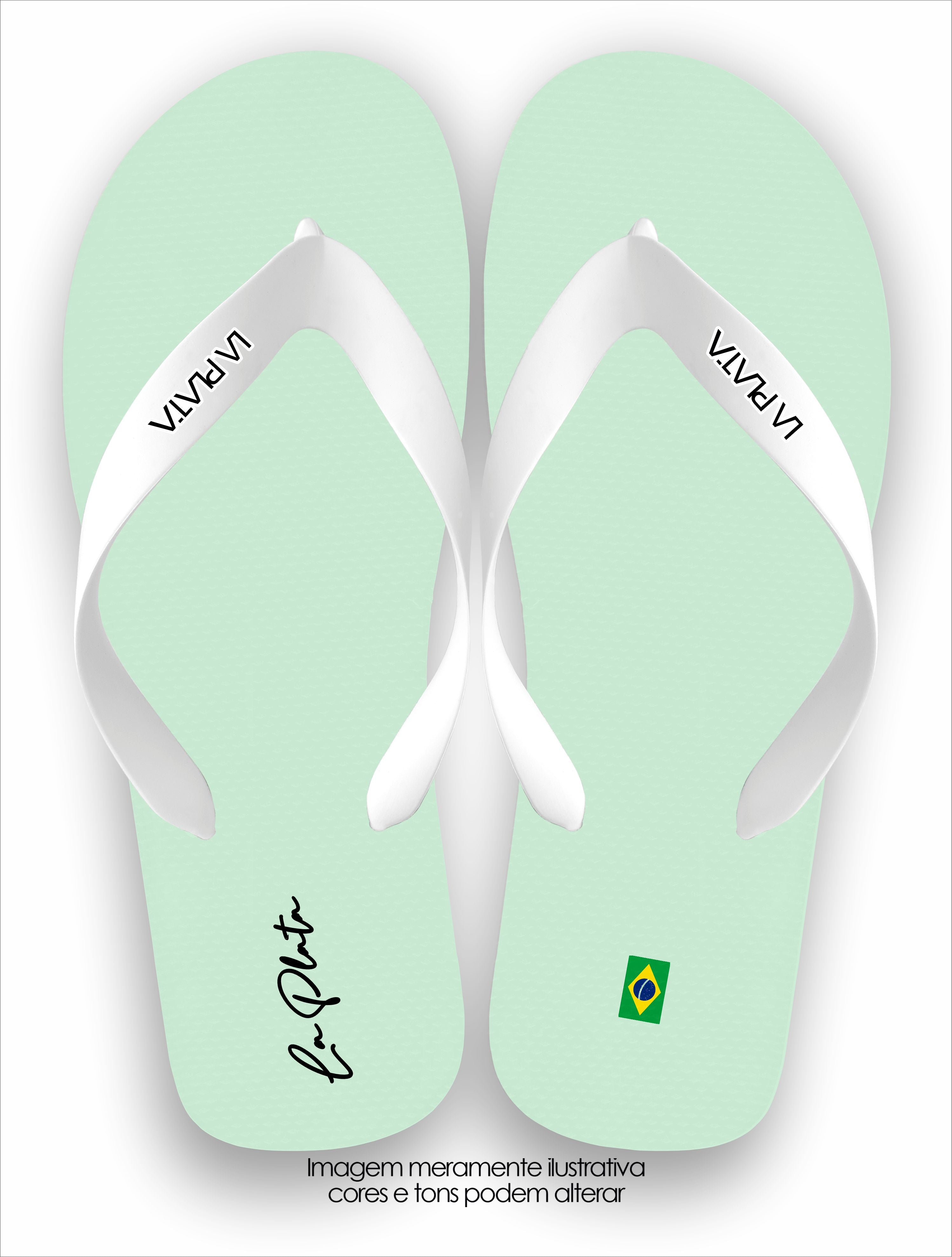 Chinelo La Plata Coleção Clássicas Verde Algodão