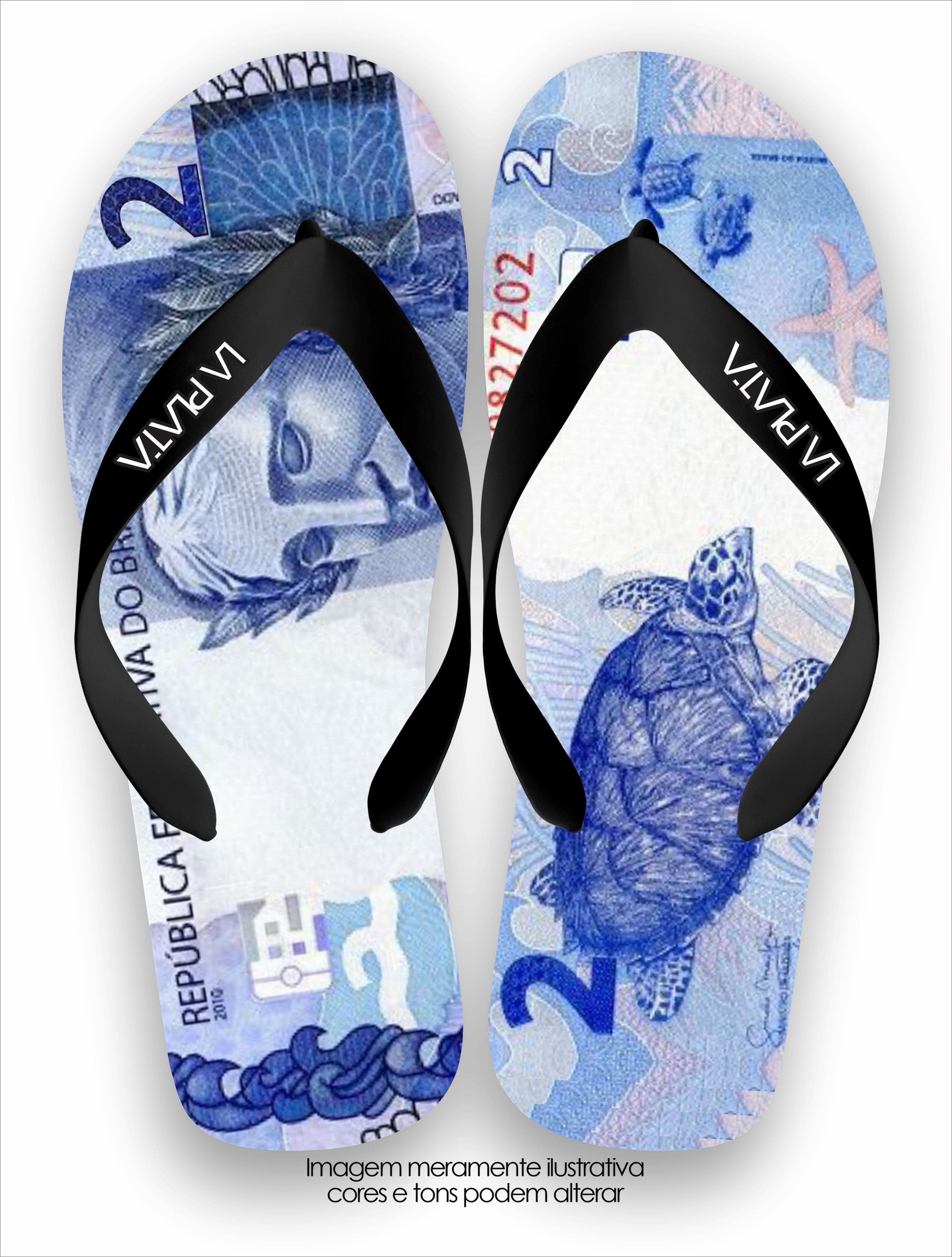 Chinelo Tradicional La Cédulas 2 Reais