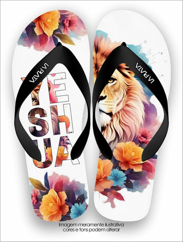 Chinelo Tradicional La Consagrada Yeshua Floral