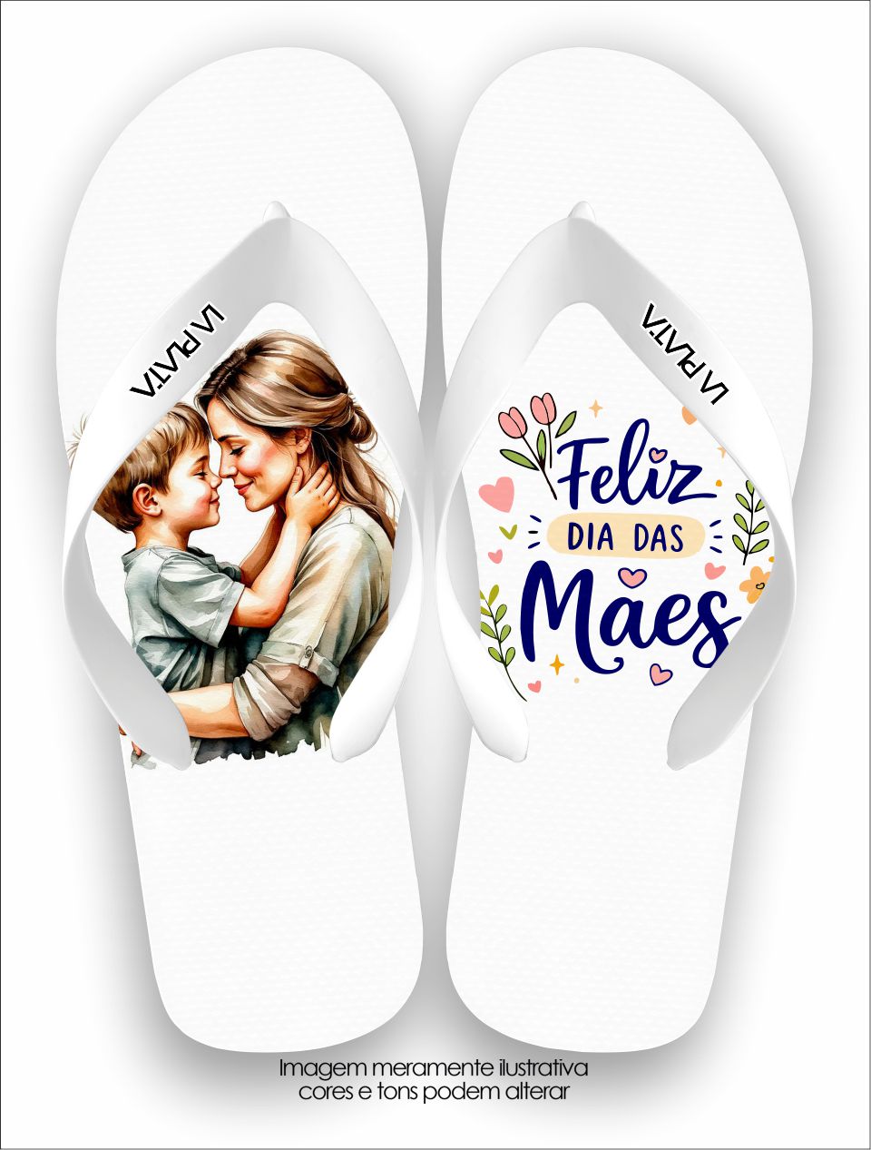 Chinelo Tradicional La Dia das Mães Mãe de Menino