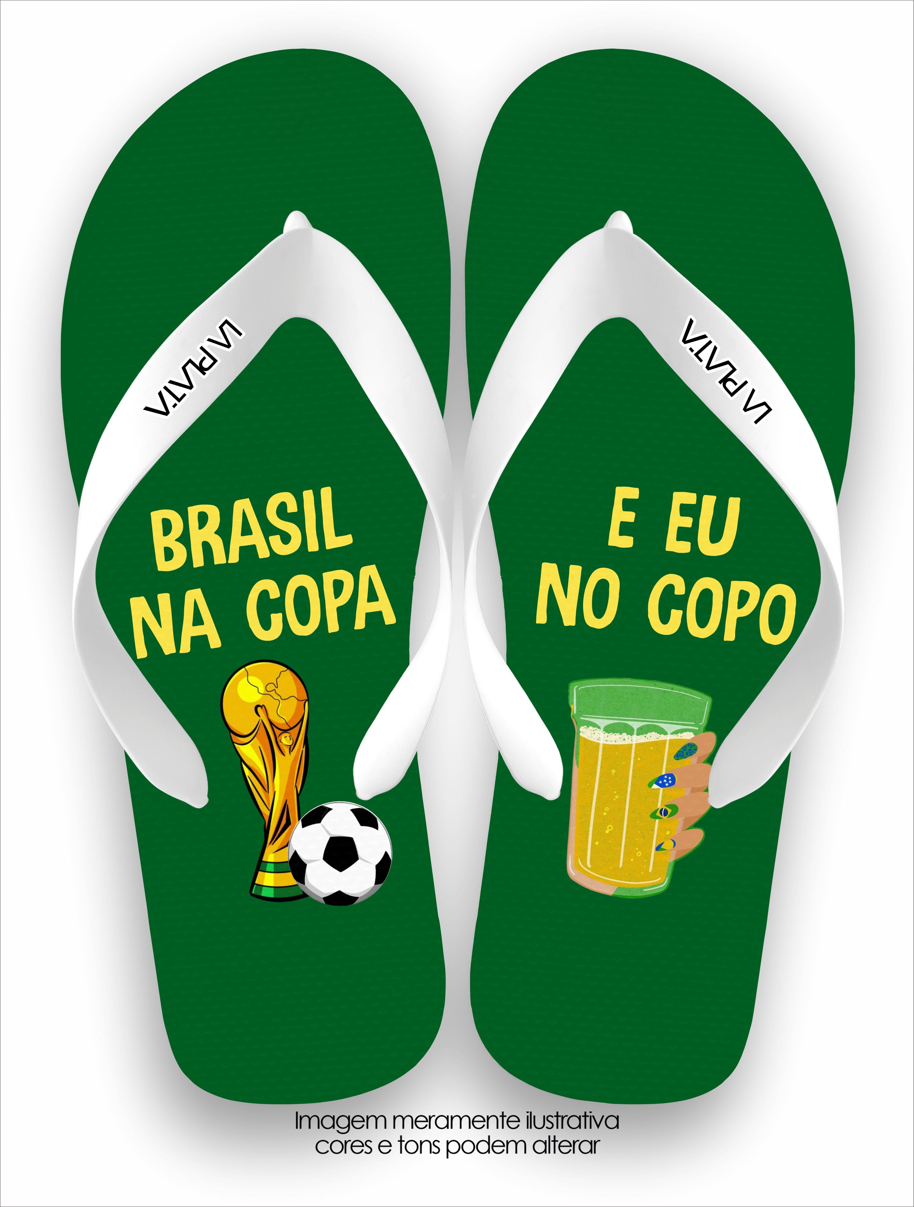 Chinelo Tradicional La Copa 2026 Brasil Copa e Copo