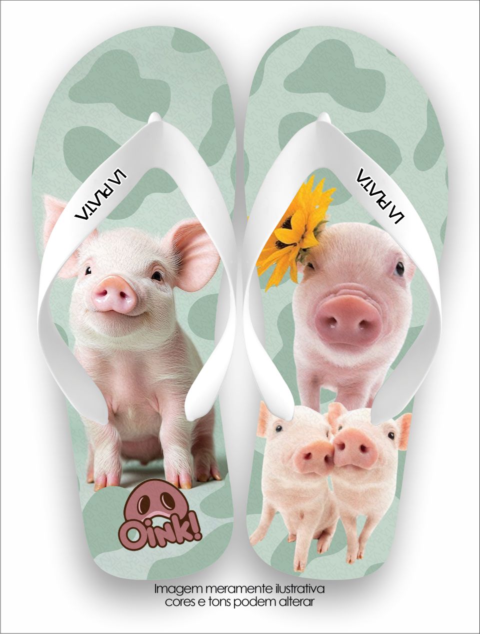 Chinelo Tradicional La Bicharada Baby Pig
