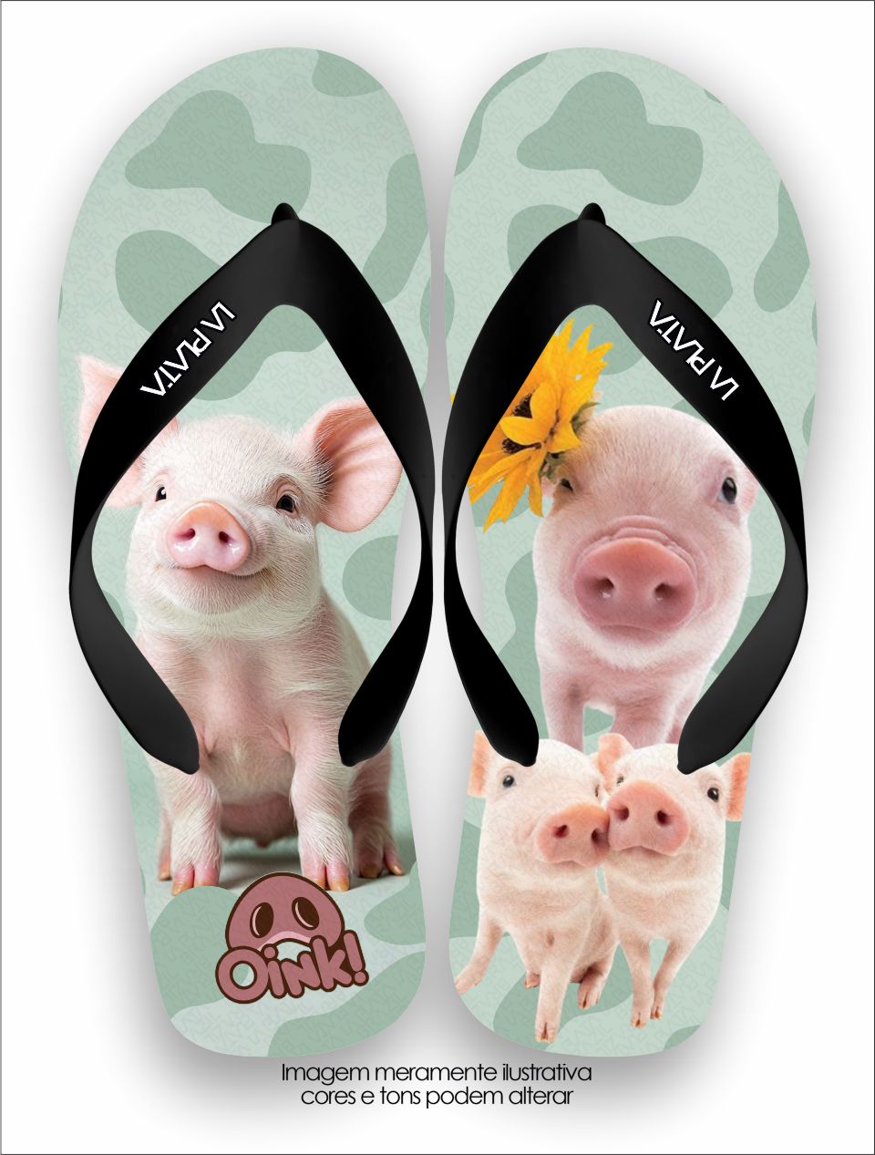 Chinelo Tradicional La Bicharada Baby Pig