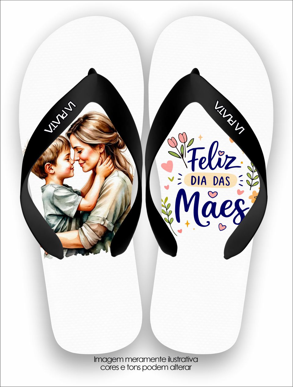 Chinelo Tradicional La Dia das Mães Mãe de Menino