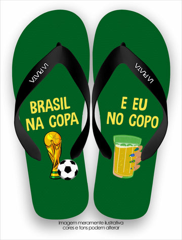 Chinelo Tradicional La Copa 2026 Brasil Copa e Copo