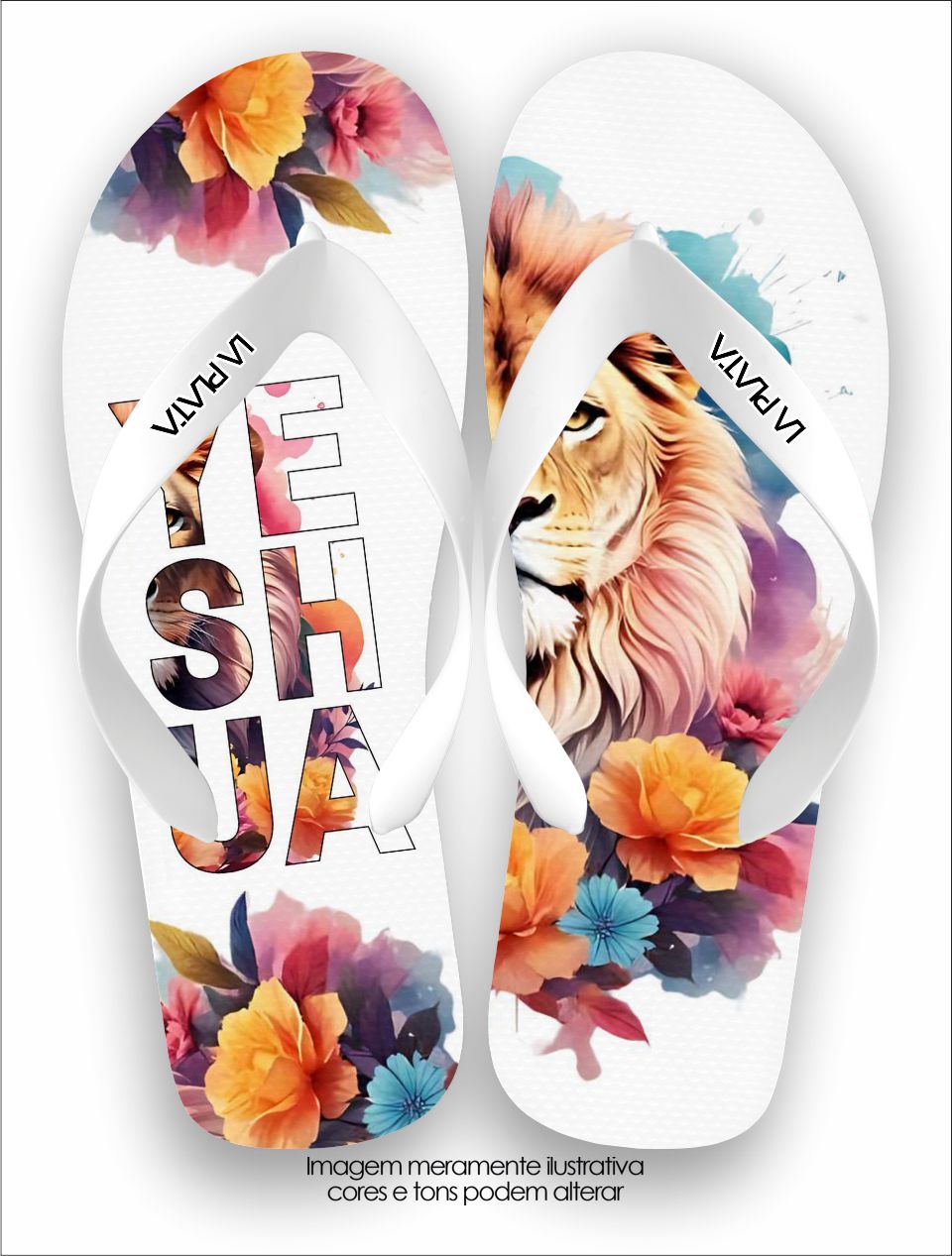 Chinelo Tradicional La Consagrada Yeshua Floral