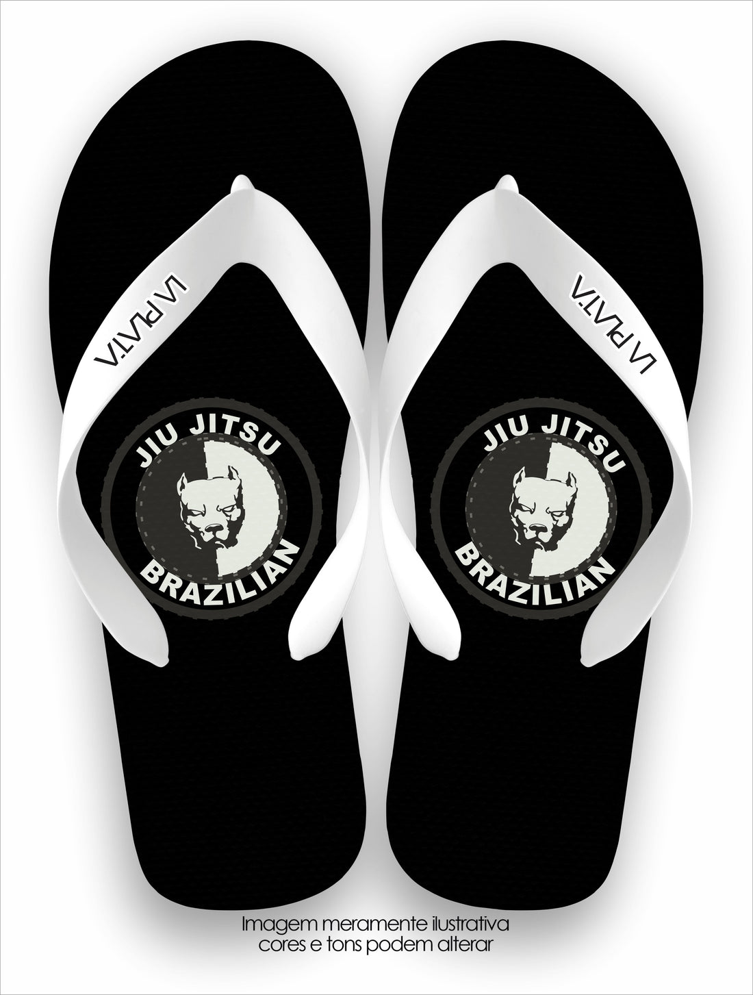 Chinelo Tradicional La Jiu Jitsu BJJ Pitbull
