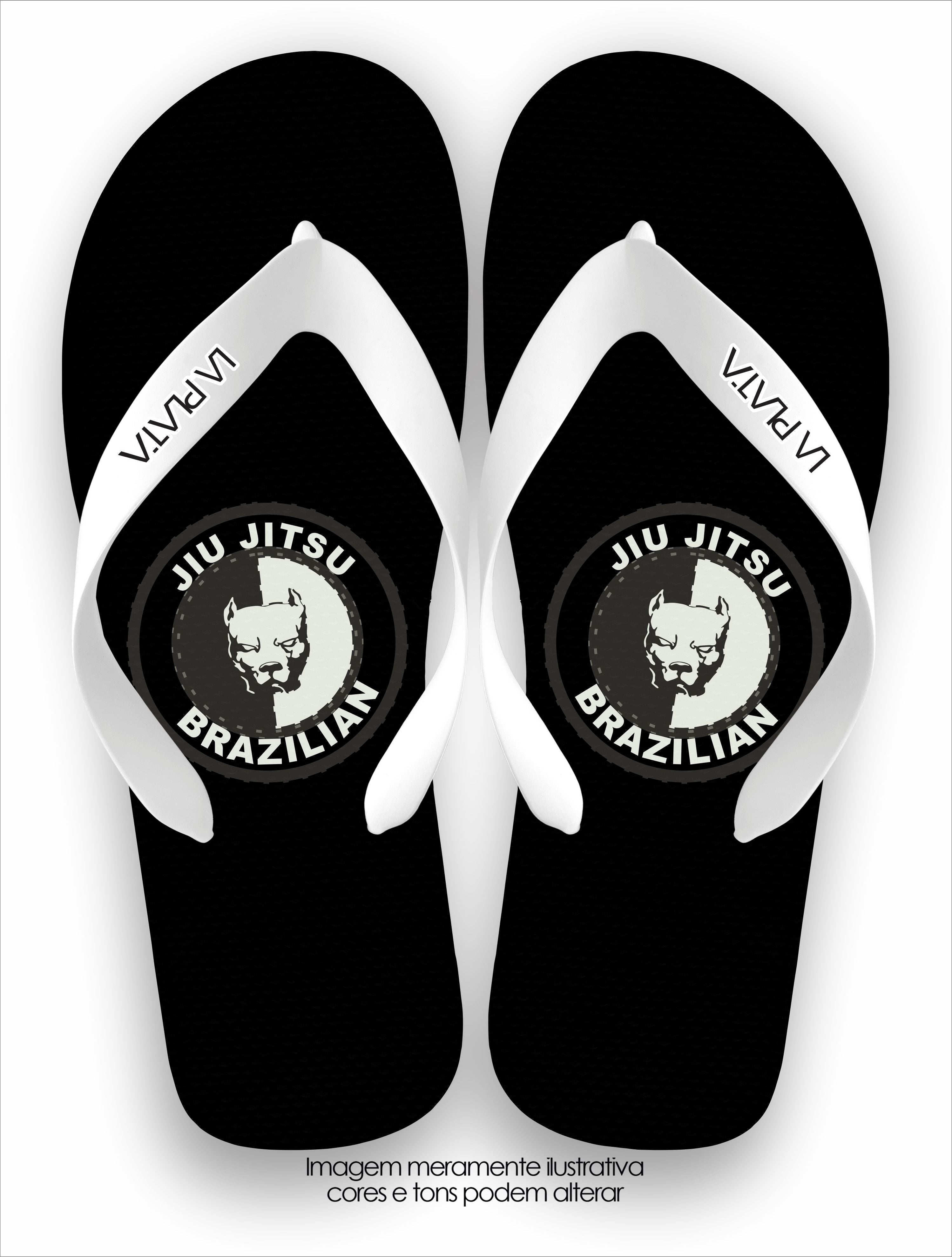 Chinelo Tradicional La Jiu Jitsu BJJ Pitbull