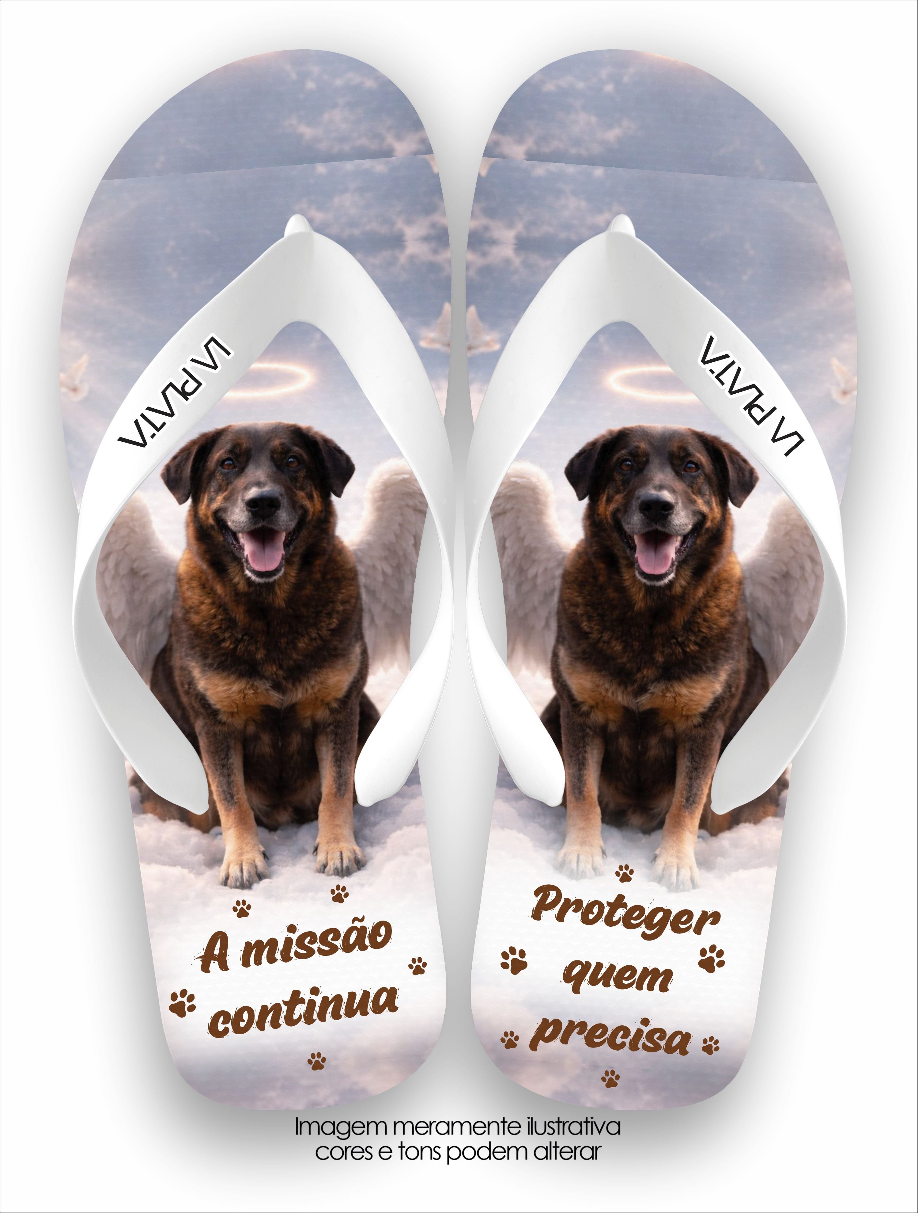 Chinelo Tradicional La Patinhas Dogs Cachorro Orelha