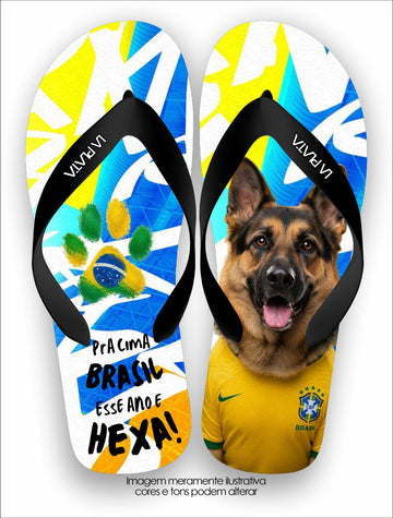 Chinelo Tradicional La Copa Pets Pastor Alemão