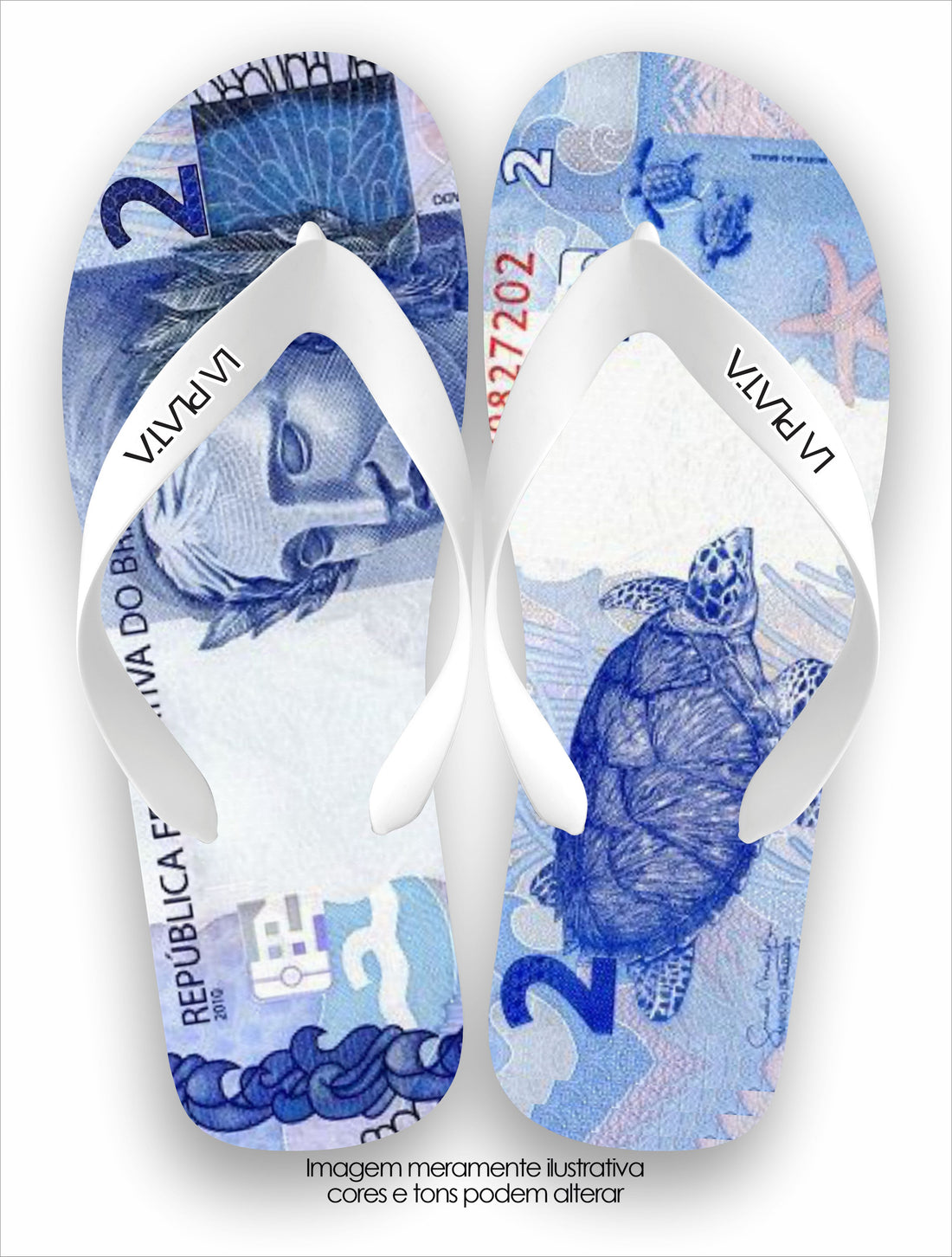 Chinelo Tradicional La Cédulas 2 Reais