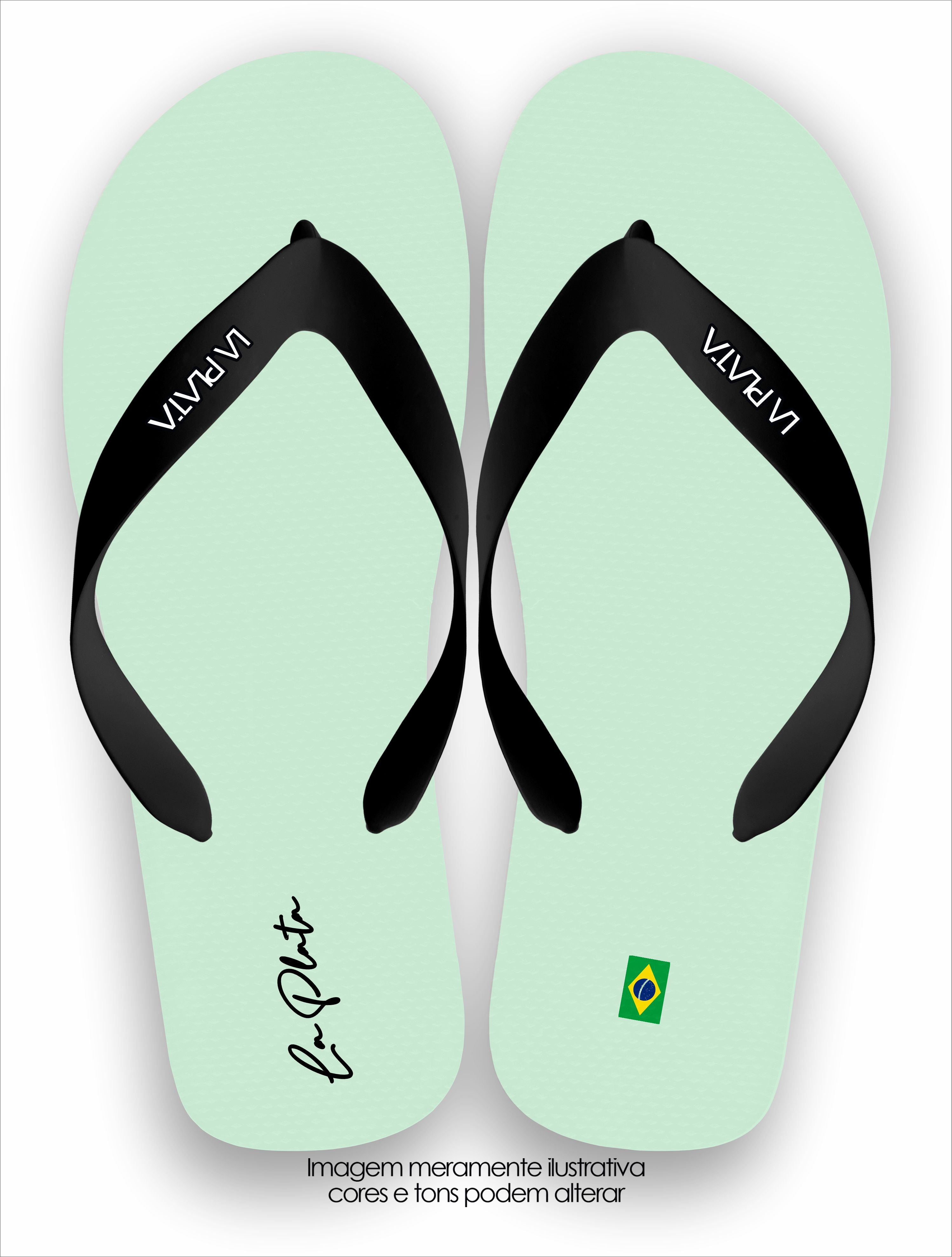 Chinelo La Plata Coleção Clássicas Verde Algodão