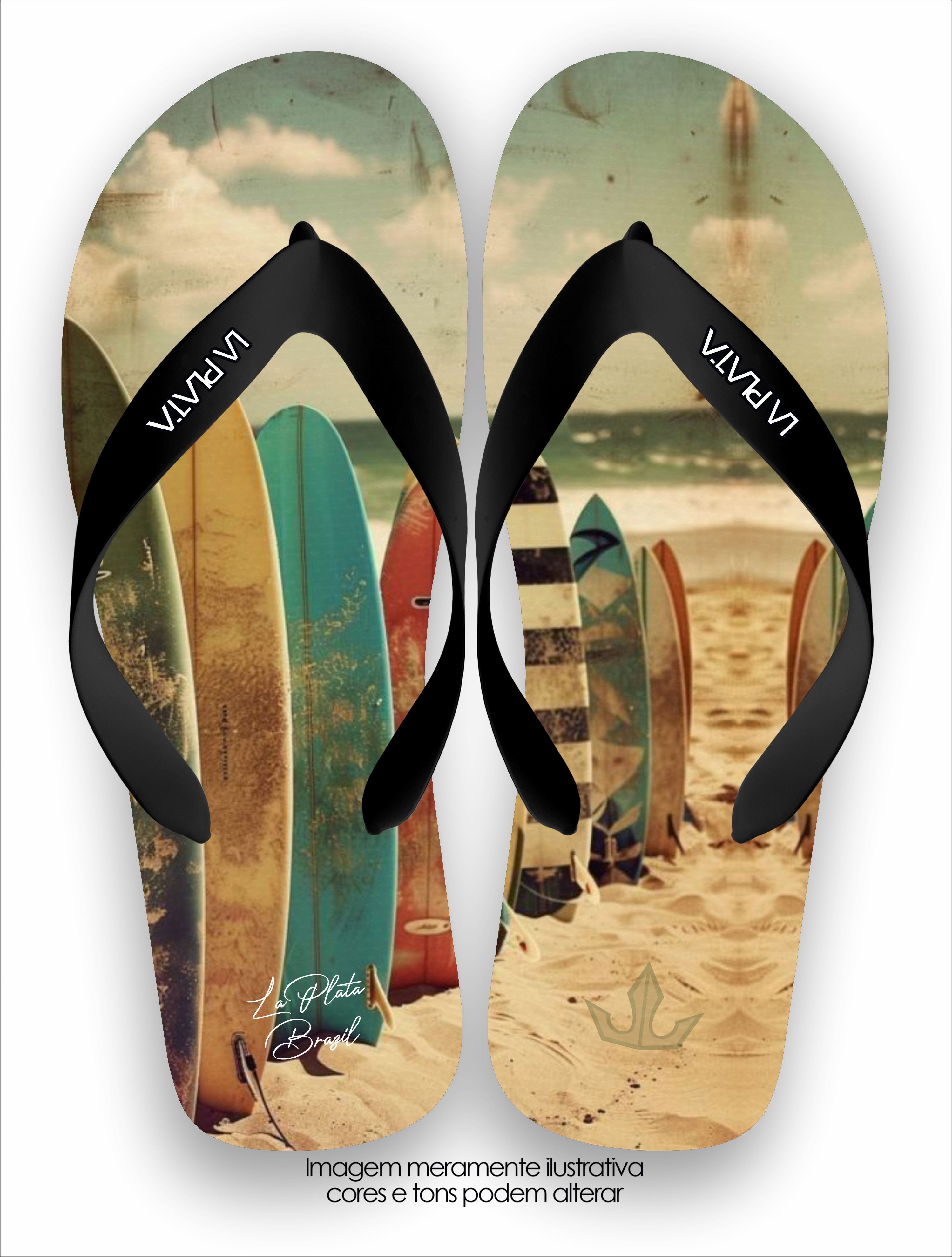 Chinelo Tradicional Pranchas Unissex La Praia