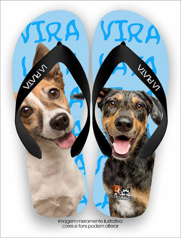 Chinelo Tradicional La Patinhas Dogs Vira-Lata