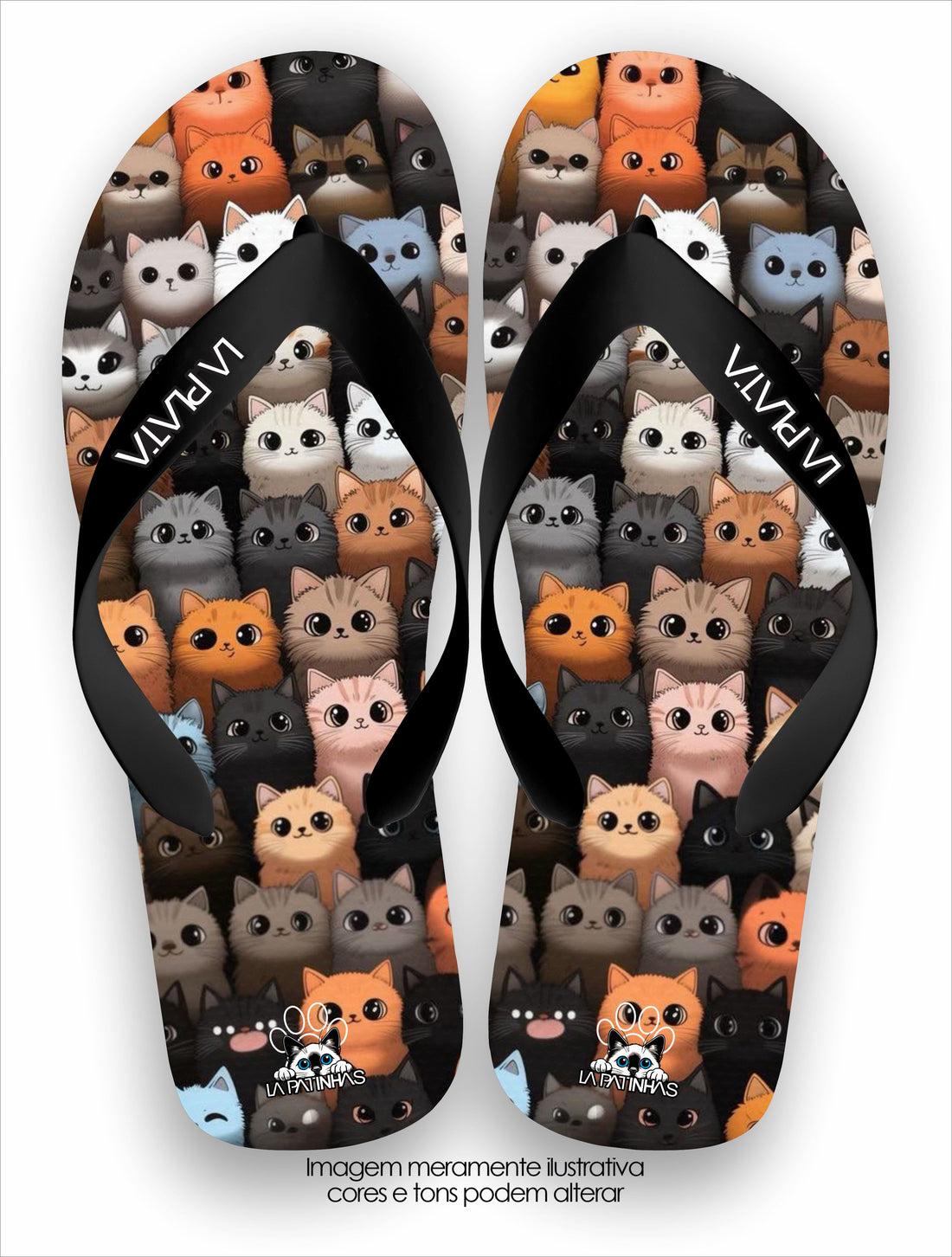 Chinelo Tradicional La Patinhas Cats Pop