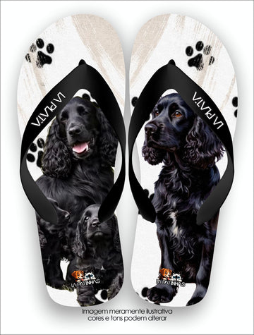 Chinelo Tradicional La Patinhas Dogs Cocker Spaniel Charmoso