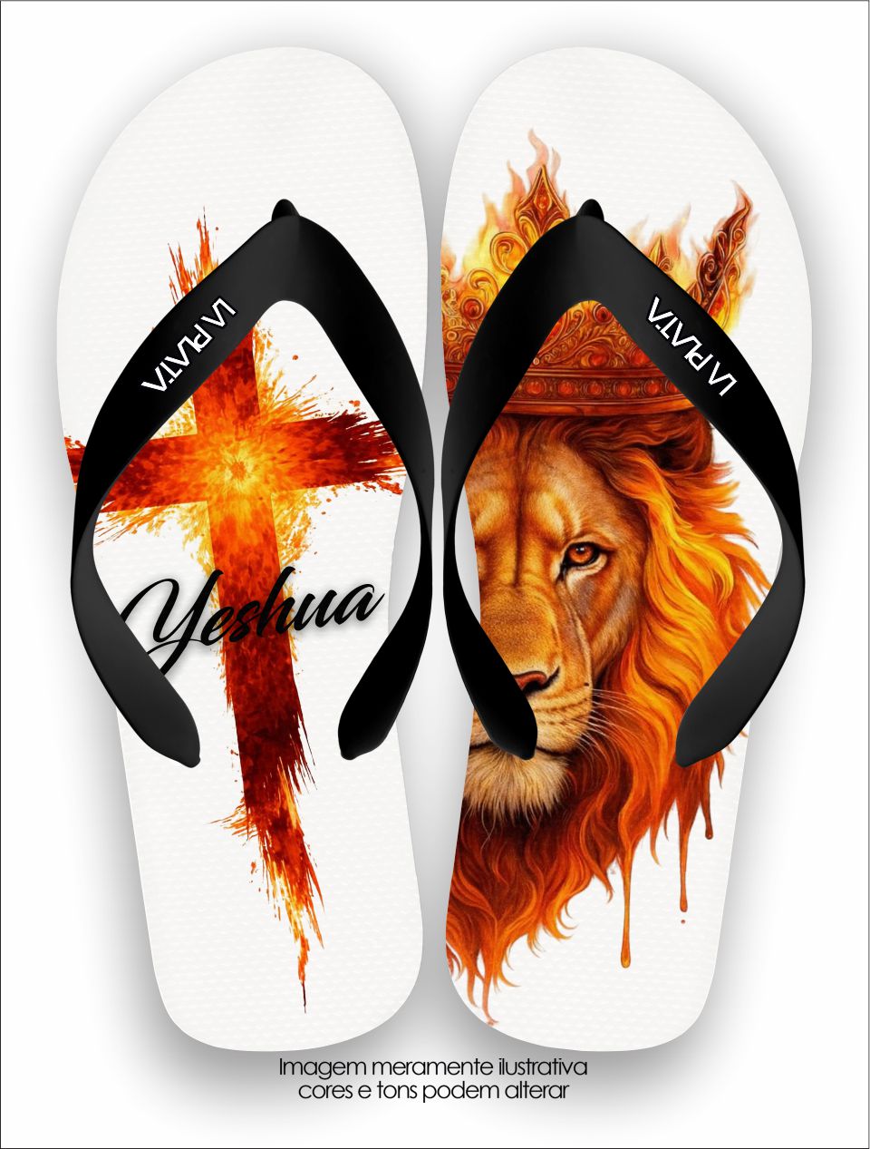 Chinelo Tradicional La Consagrada Yeshua Leão De Judá