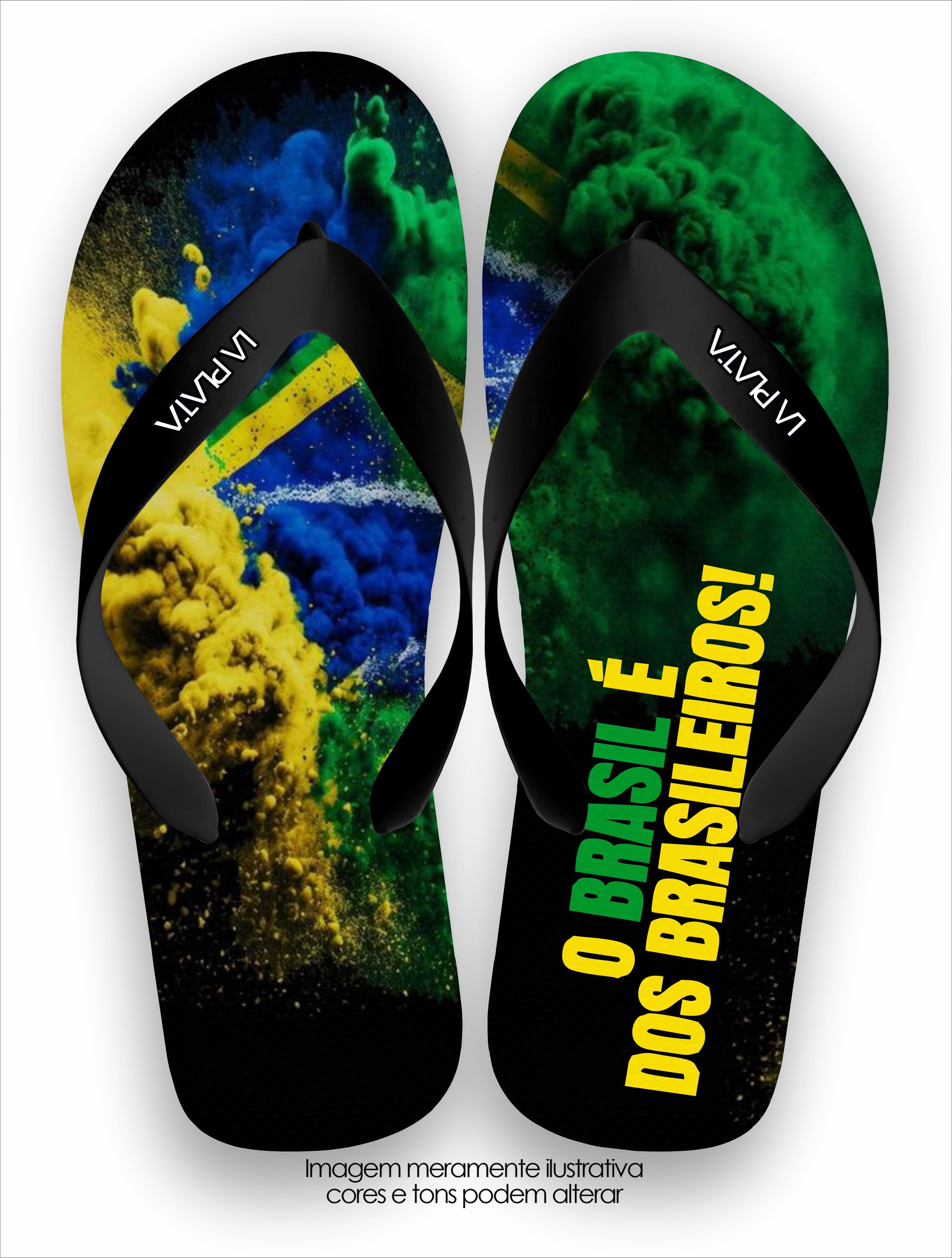 Chinelo Tradicional O Brasil é dos Brasileiros