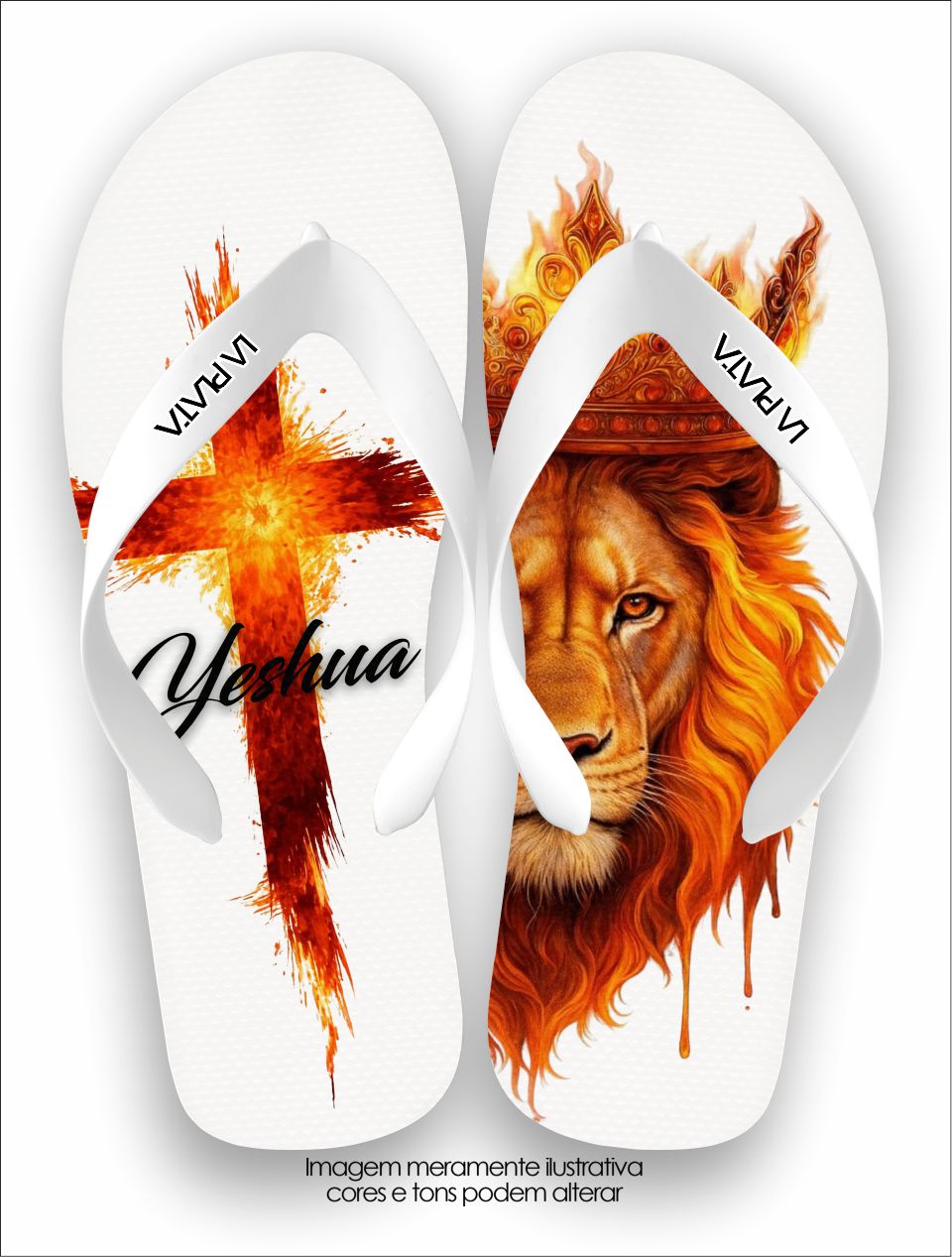 Chinelo Tradicional La Consagrada Yeshua Leão De Judá
