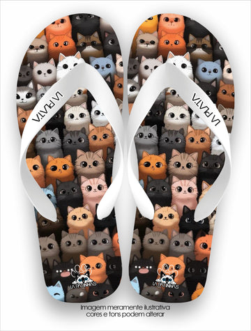 Chinelo Tradicional La Patinhas Cats Pop